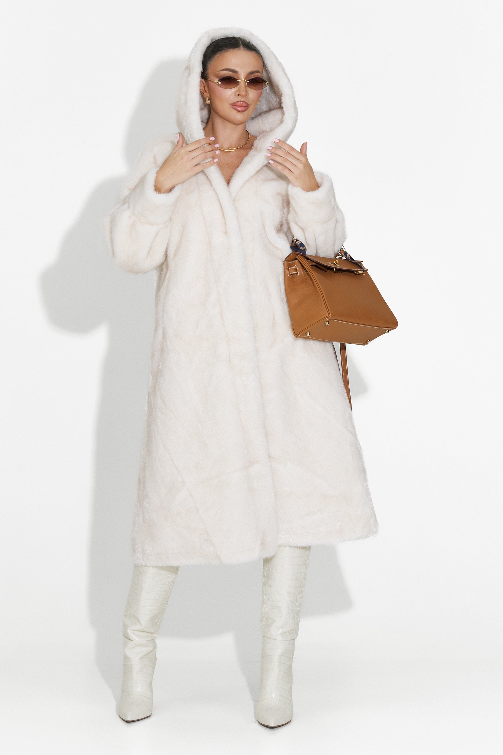 Haina de blana bej Pluvina Bogas