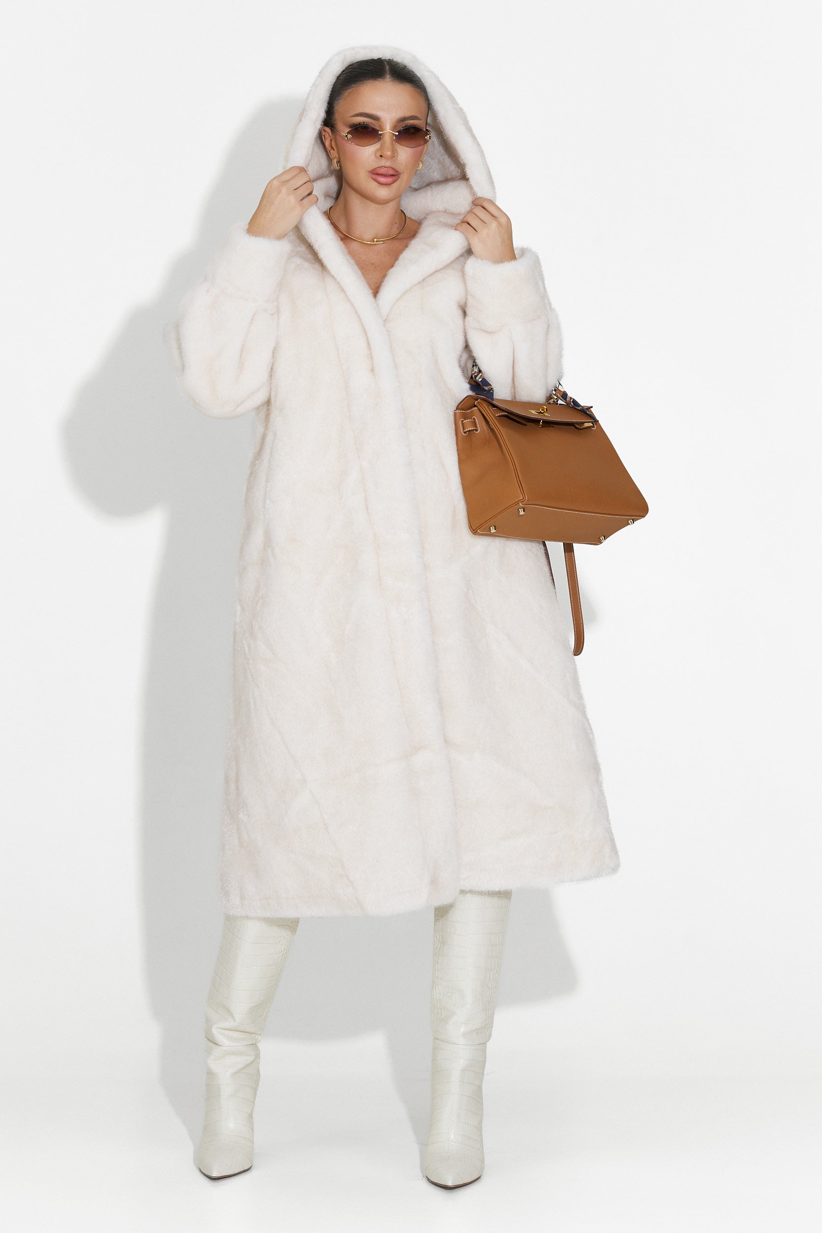 Haina de blana bej Pluvina Bogas