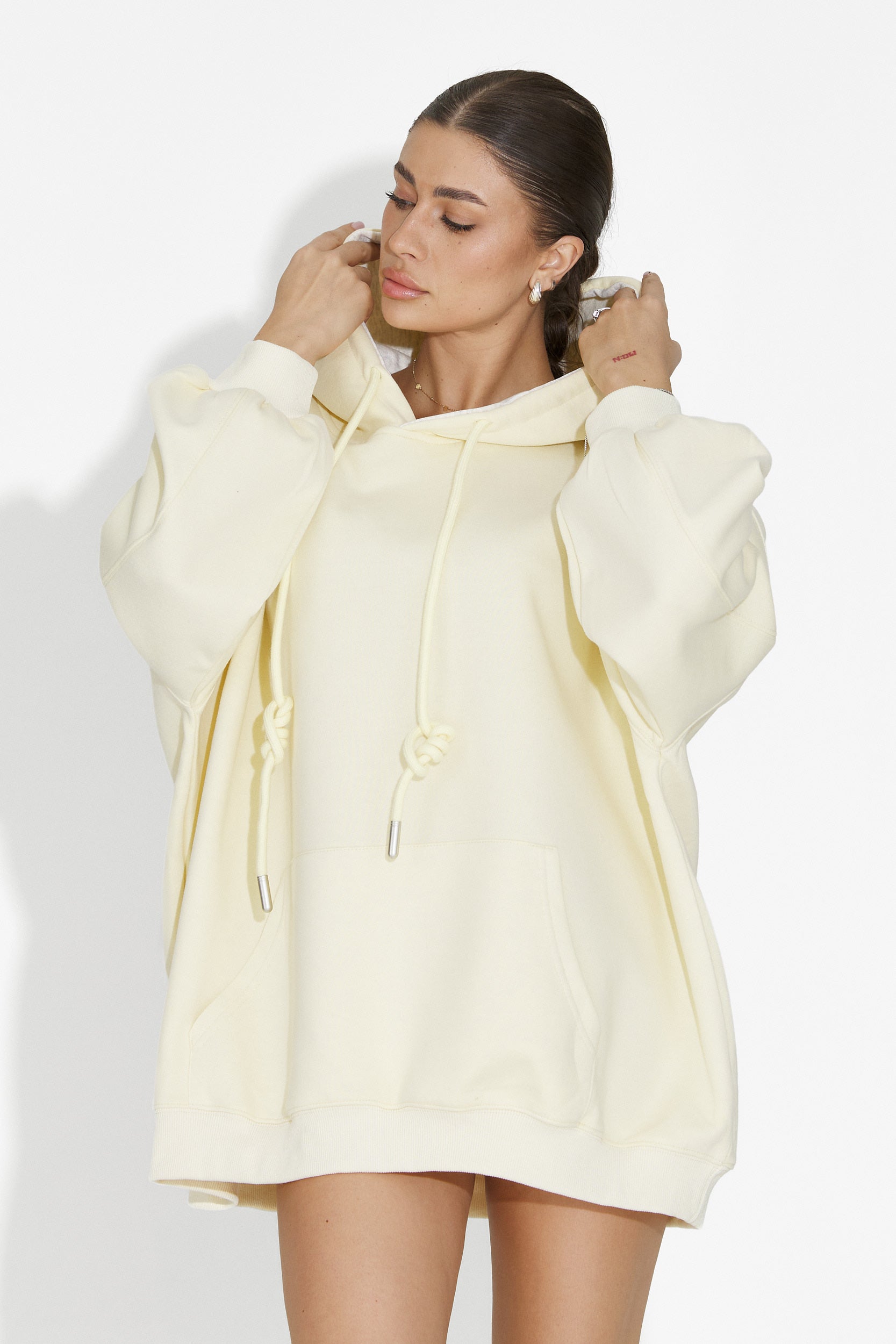 Hanorac dama casual galben Noblesa Bogas