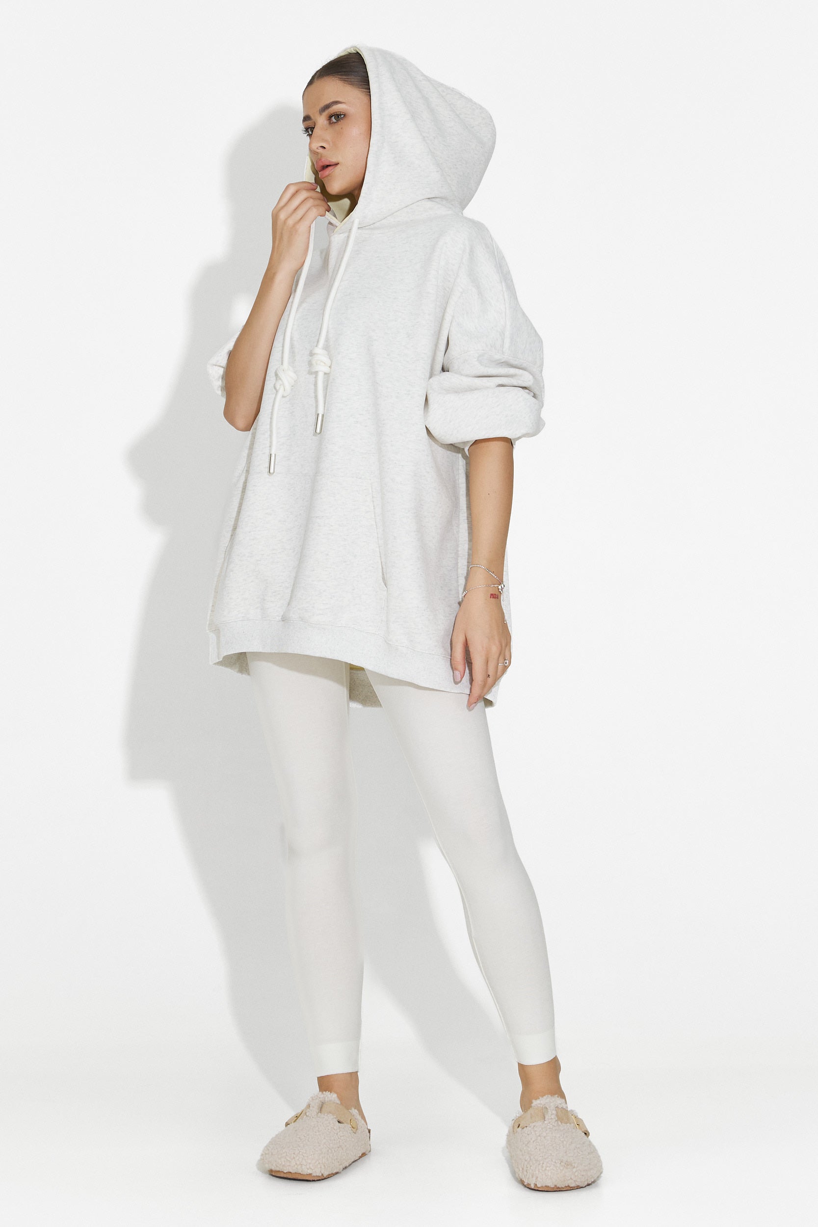 Hanorac dama casual gri Noblesa Bogas