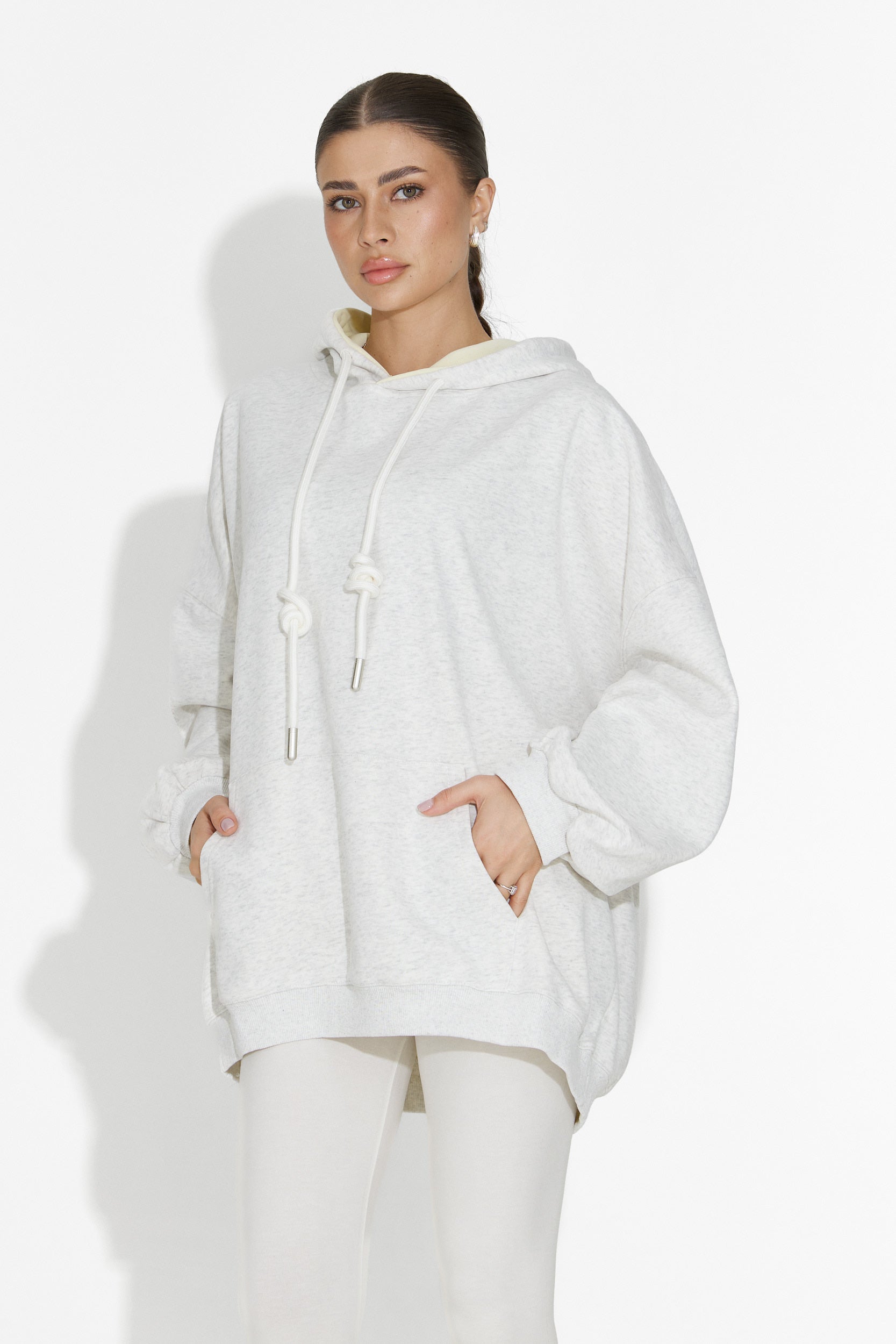 Hanorac dama casual gri Noblesa Bogas