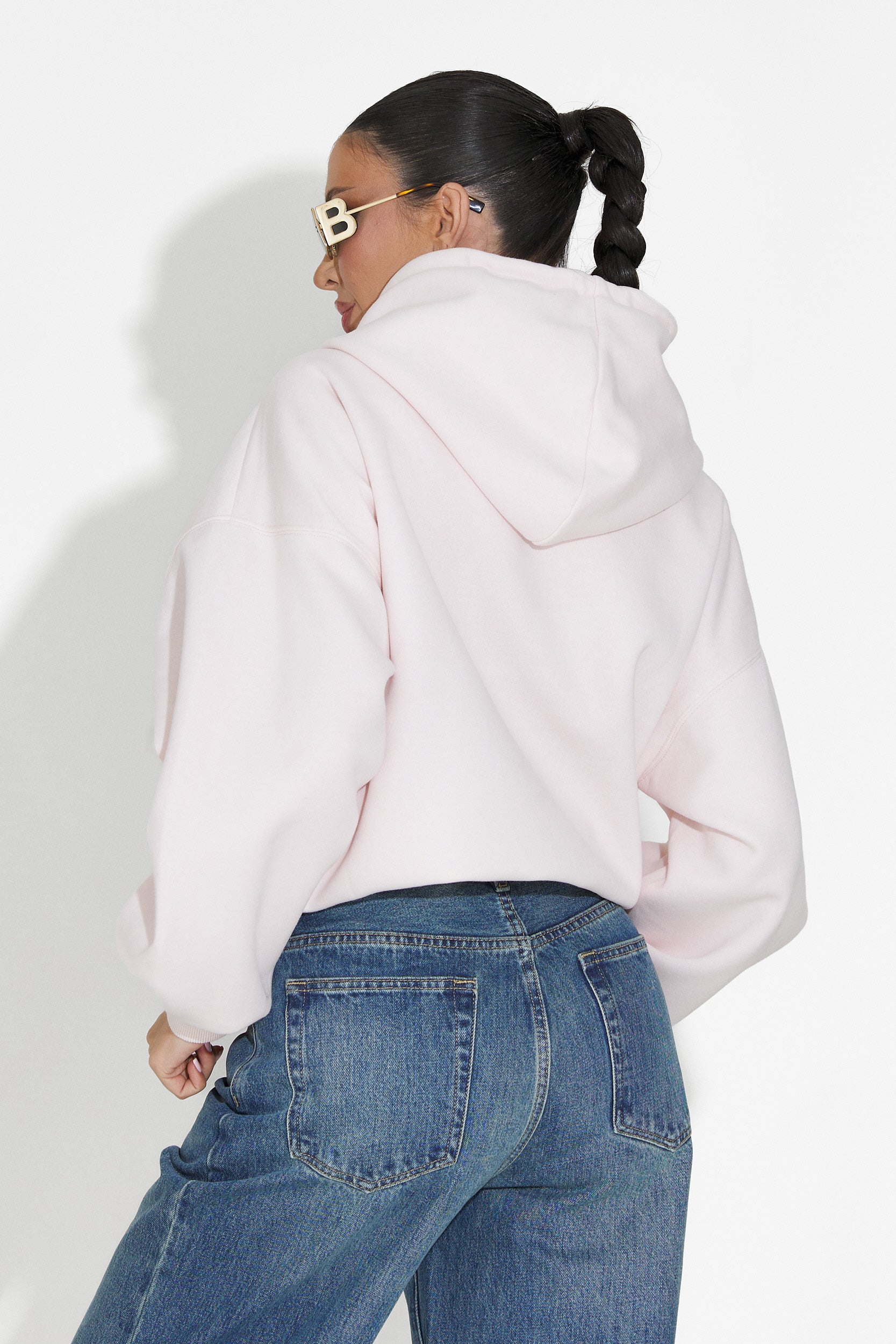 Hanorac dama casual roz Loravia Bogas