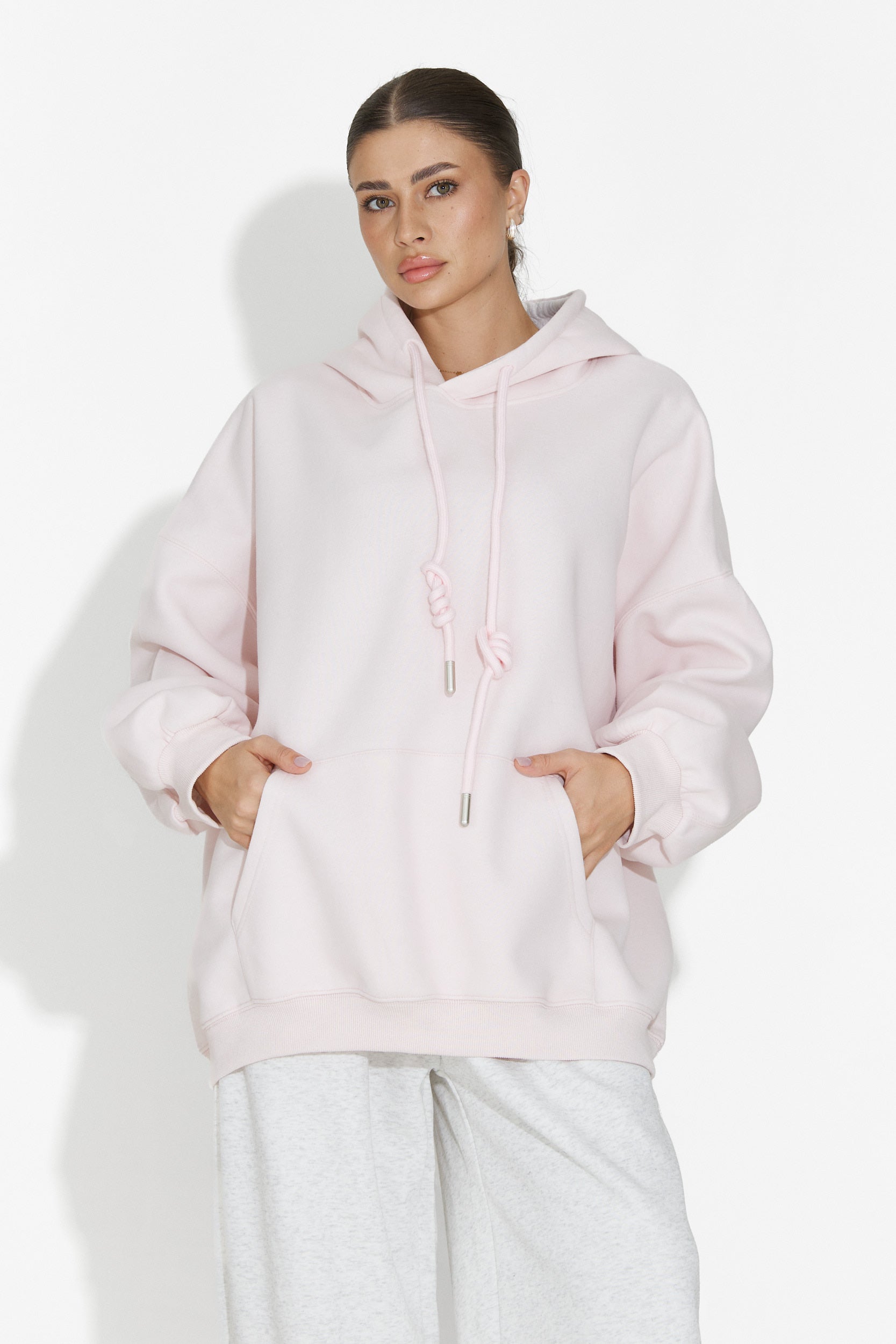 Hanorac dama casual roz Noblesa Bogas