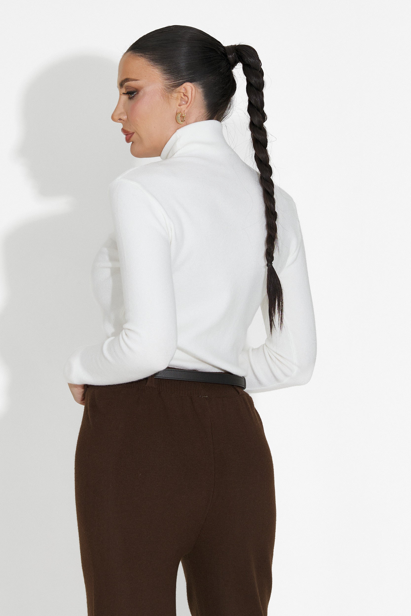 Helanca dama casual alba Invera Bogas