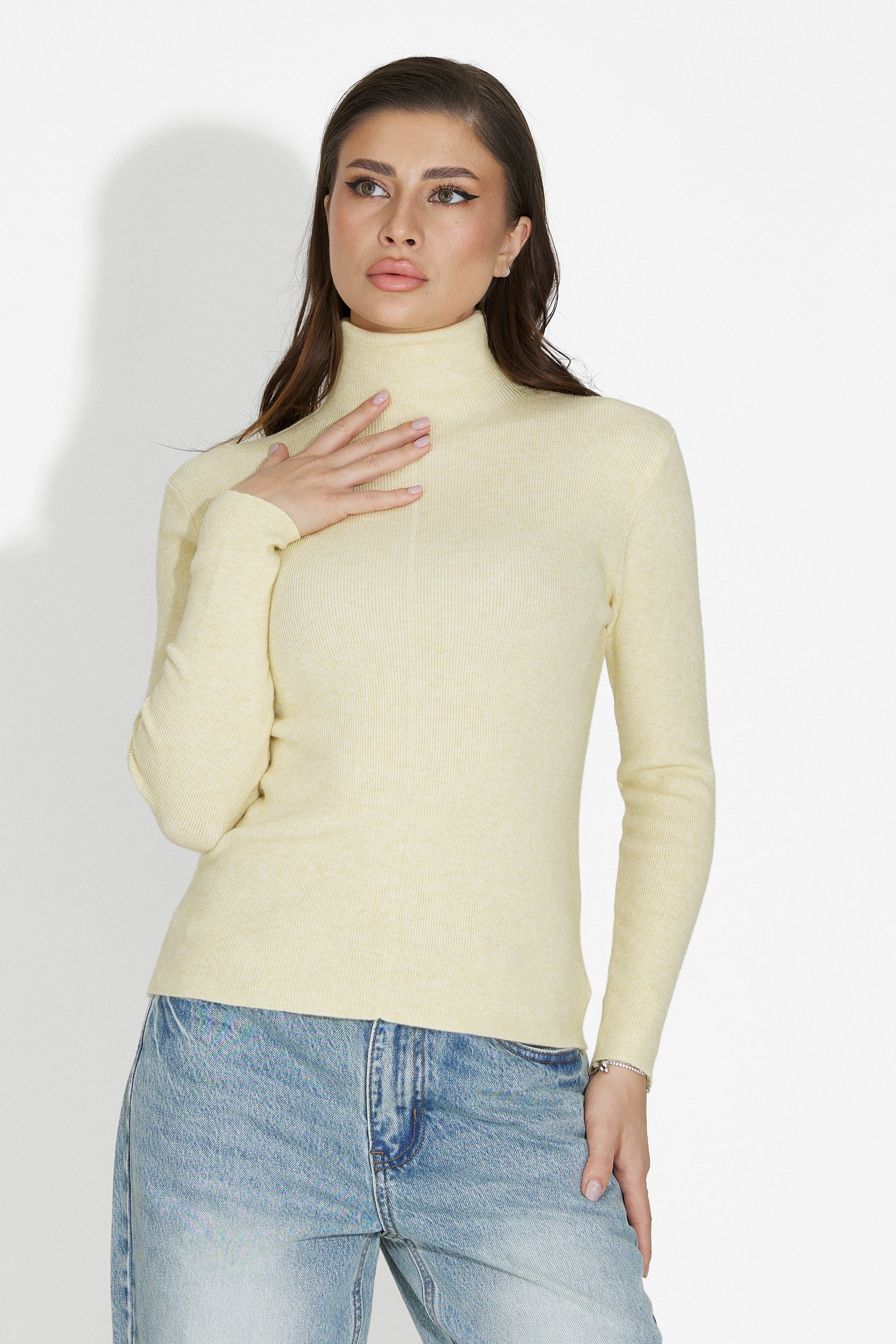 Helanca dama casual galbena Invera Bogas