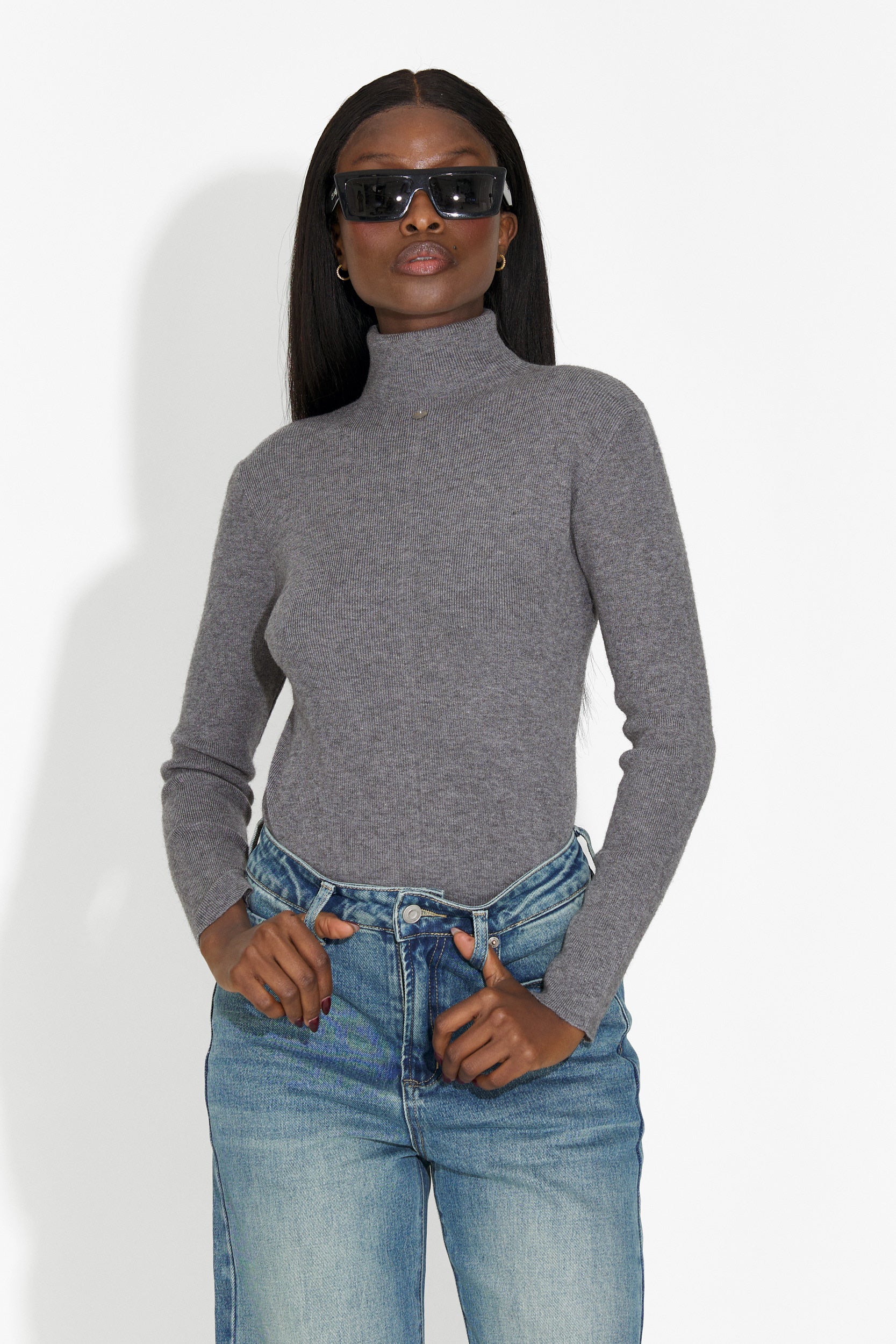 Helanca dama casual gri Invera Bogas