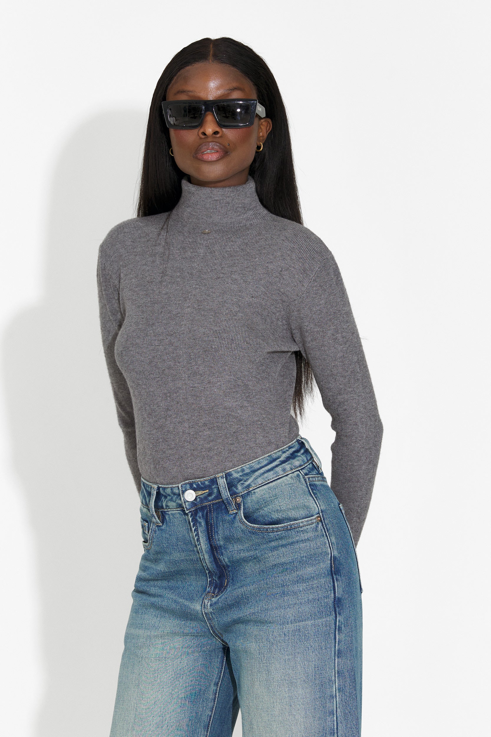 Helanca dama casual gri Invera Bogas