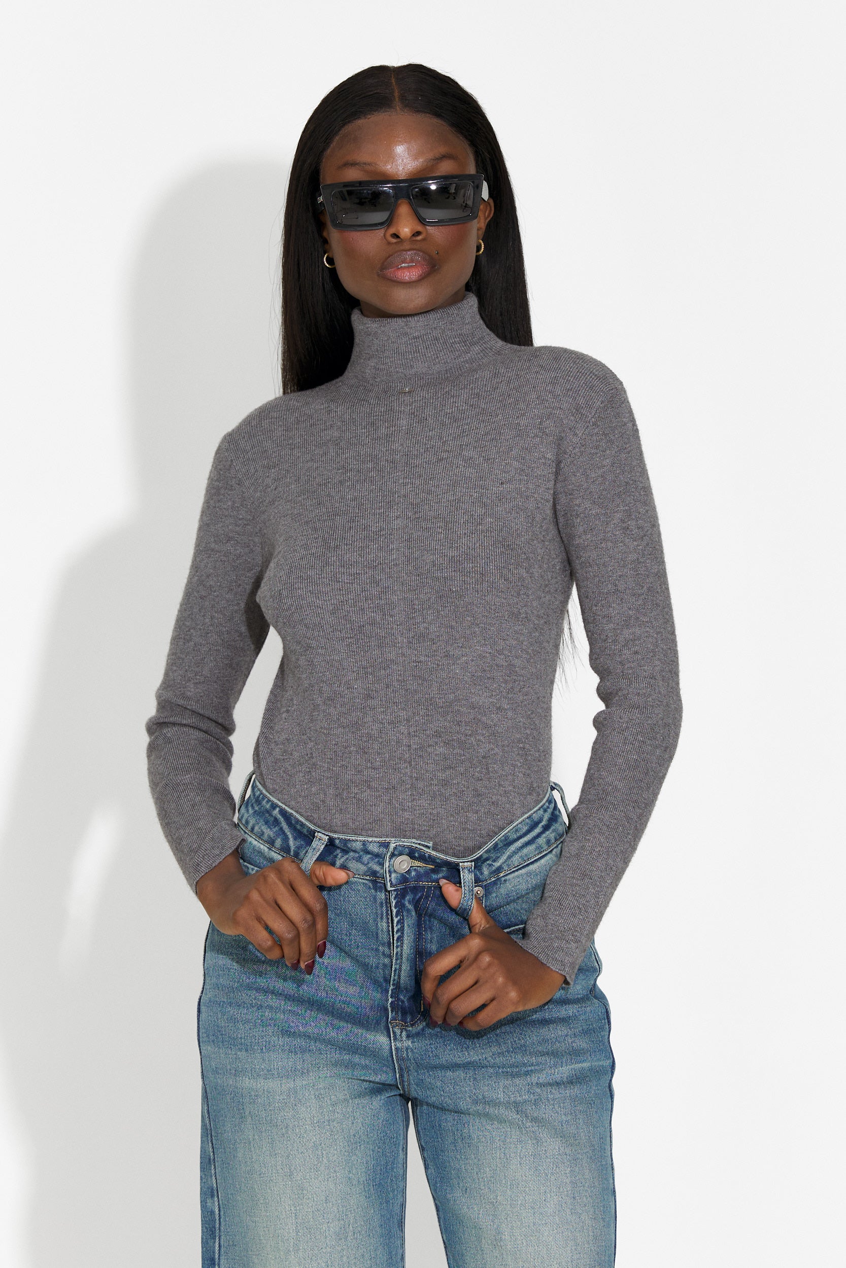 Helanca dama casual gri Invera Bogas