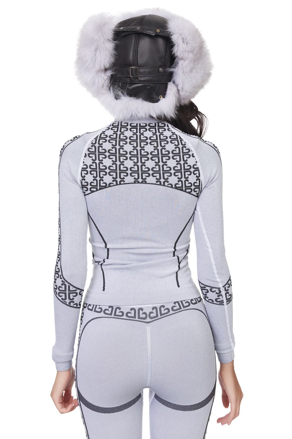 Helanca dama casual gri Seamless Bogas