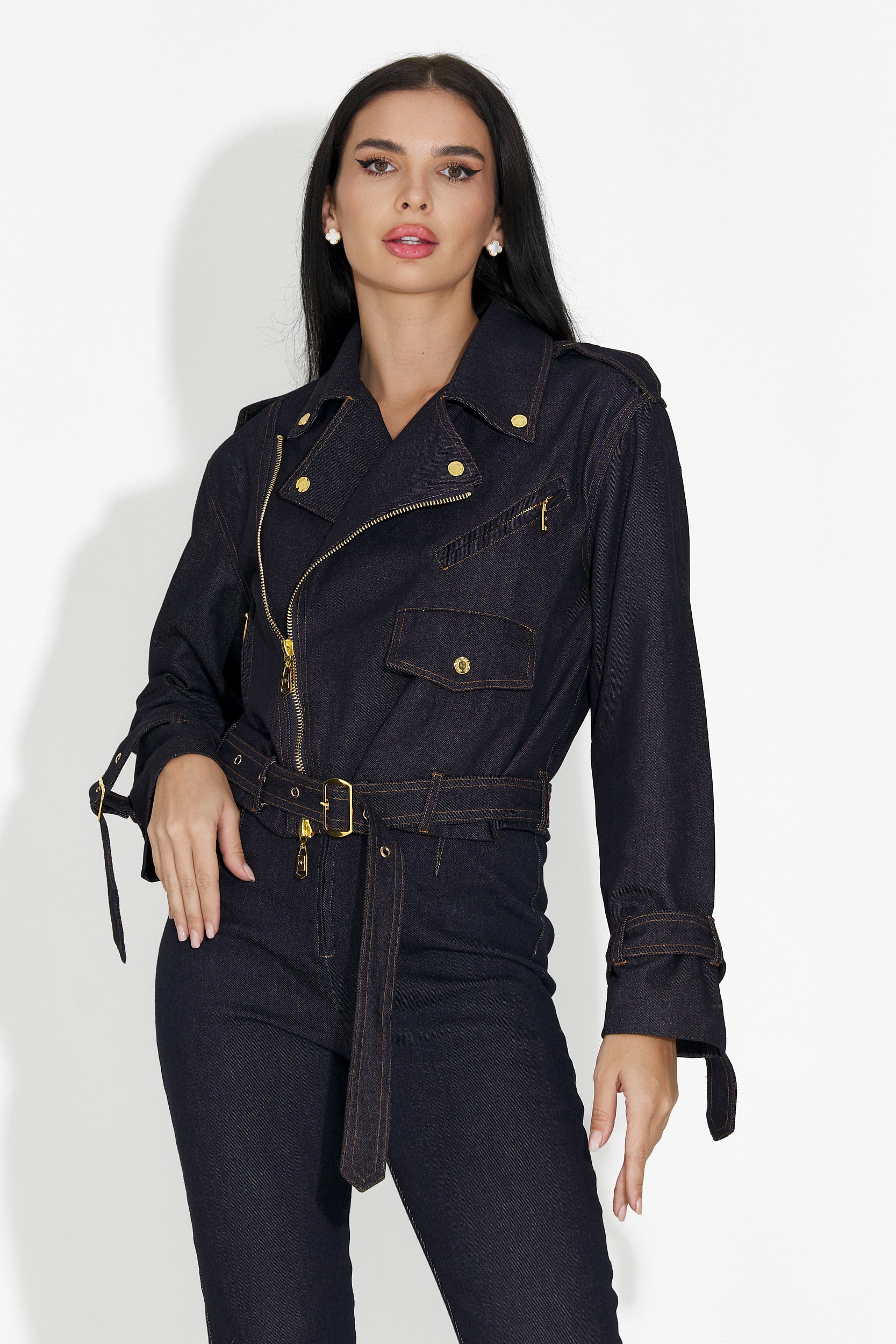 Jacheta blug dama casual bleumarin Renatia Bogas