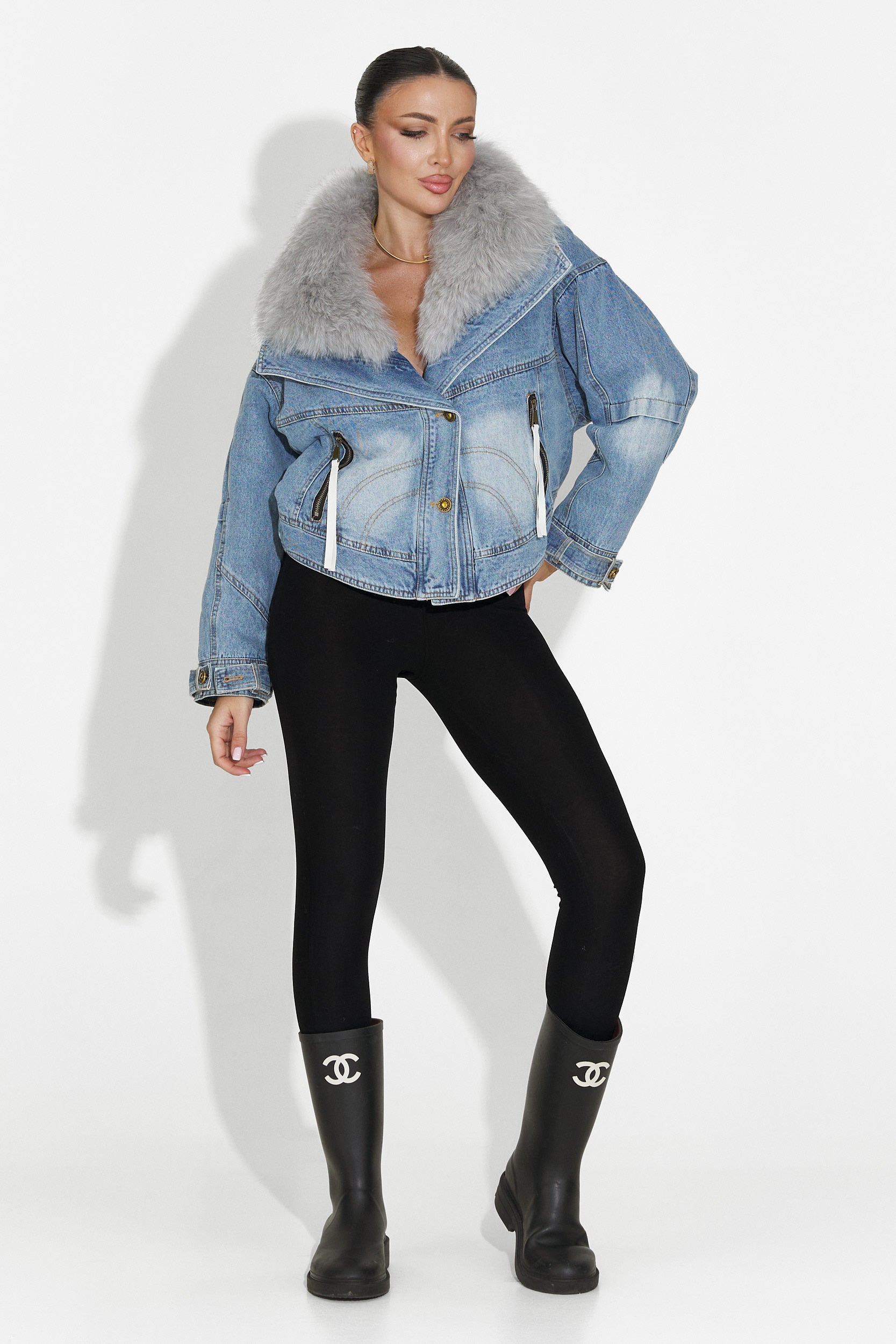 Jacheta dama bleu Tarnia Bogas