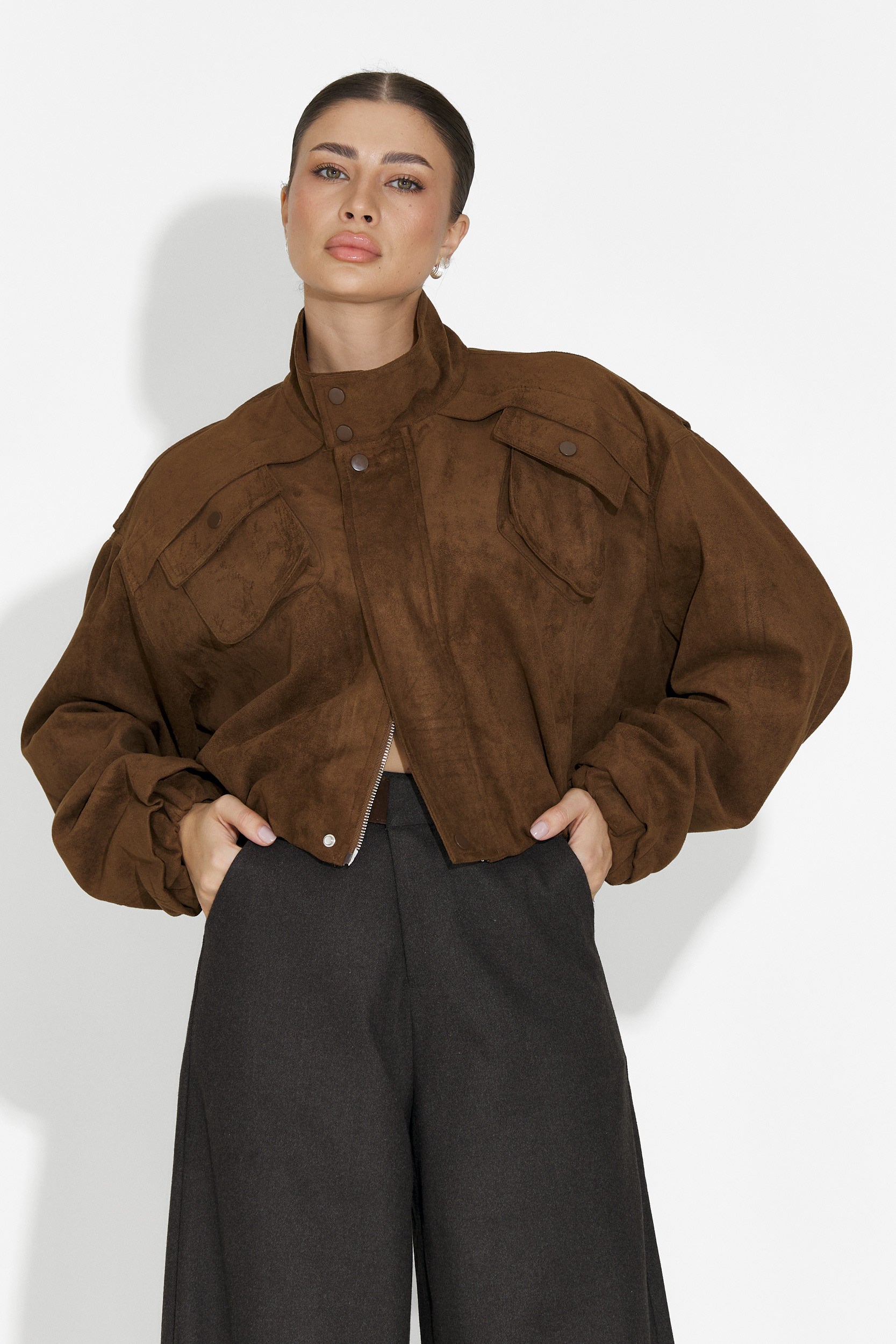 Jacheta dama casual maro Trinidad Bogas