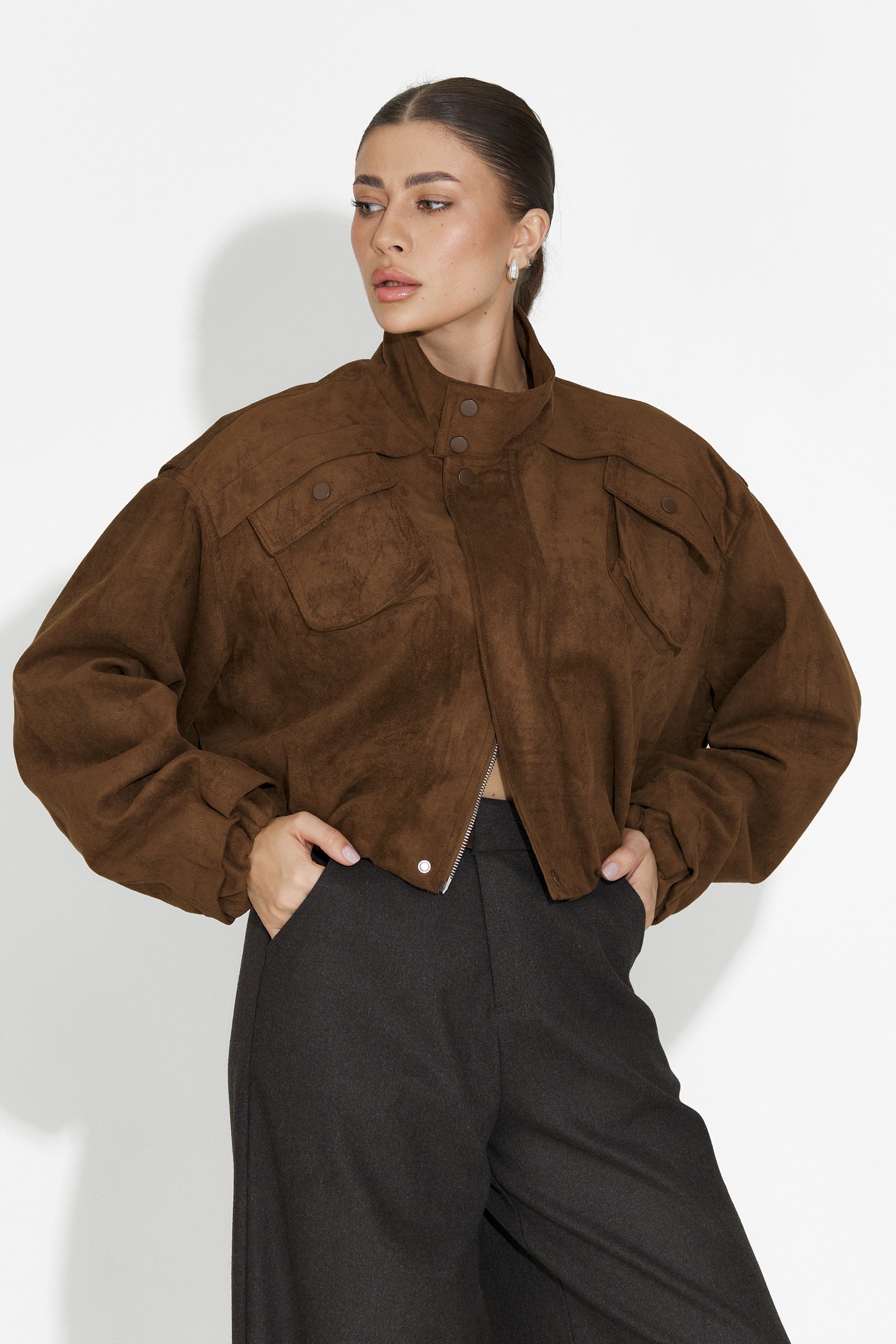 Jacheta dama casual maro Trinidad Bogas