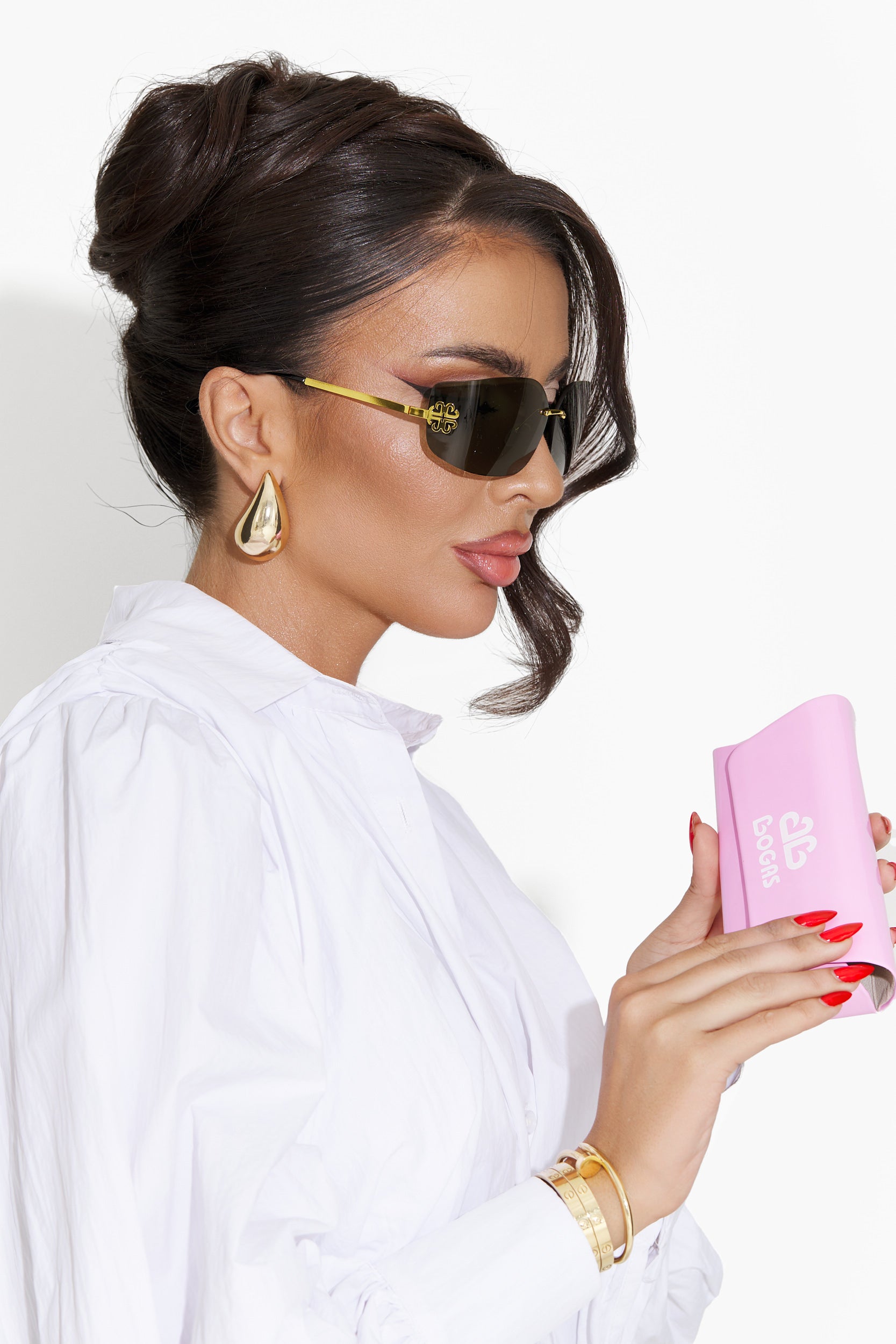 Ochelari de soare maro Elioth Bogas