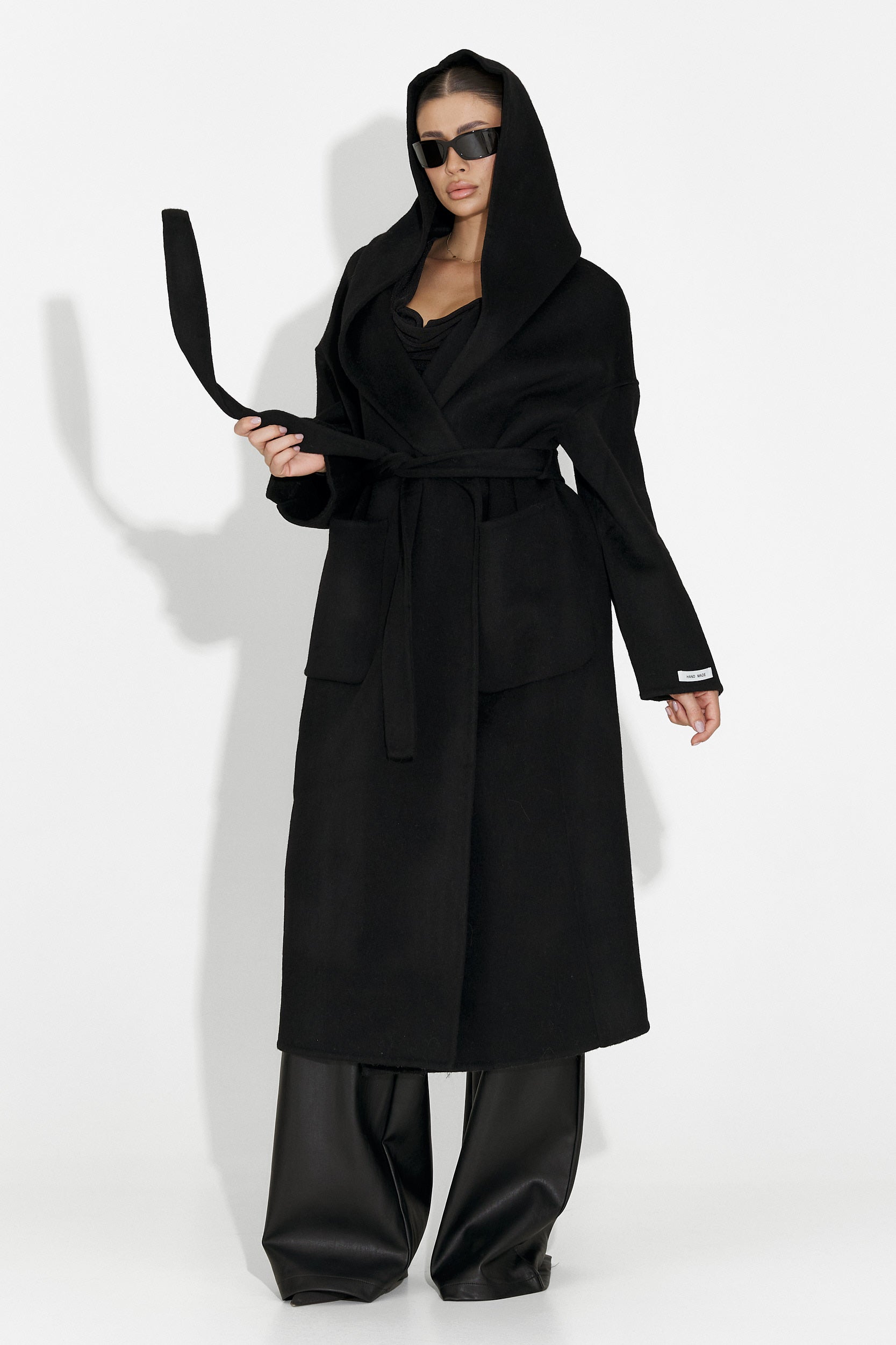 Palton dama elegant negru Carivana Bogas