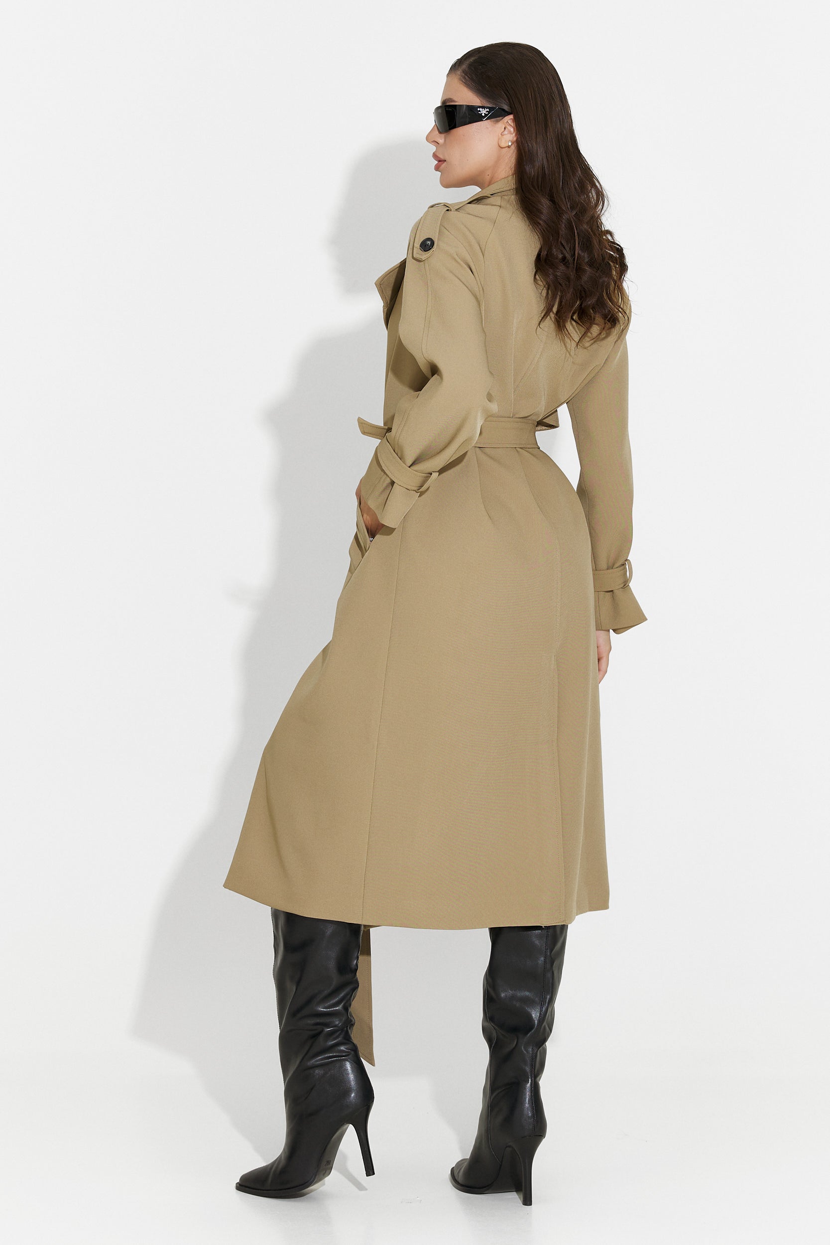 Palton dama lung maro Misena Bogas