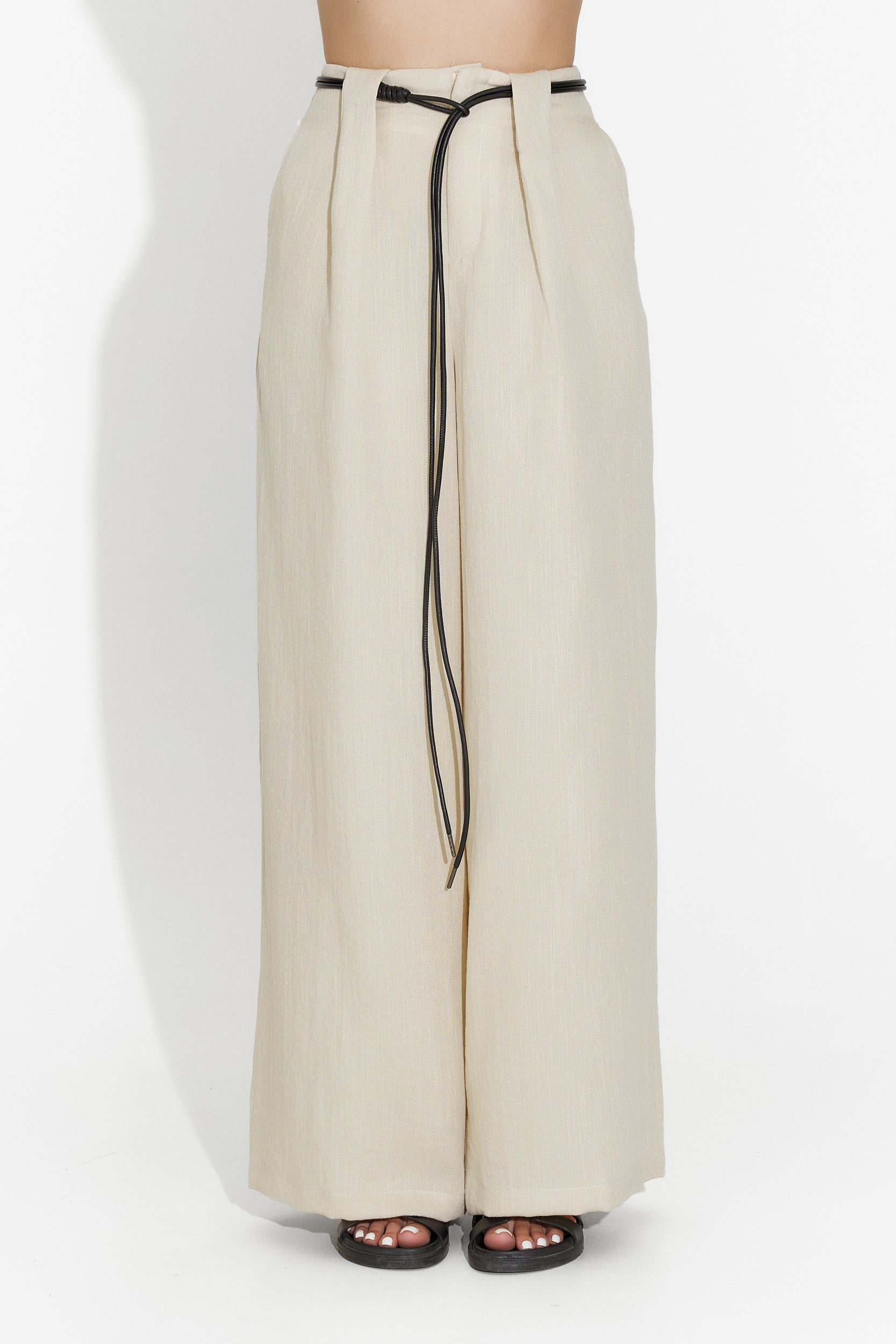 Pantaloni dama casual bej Mason Bogas