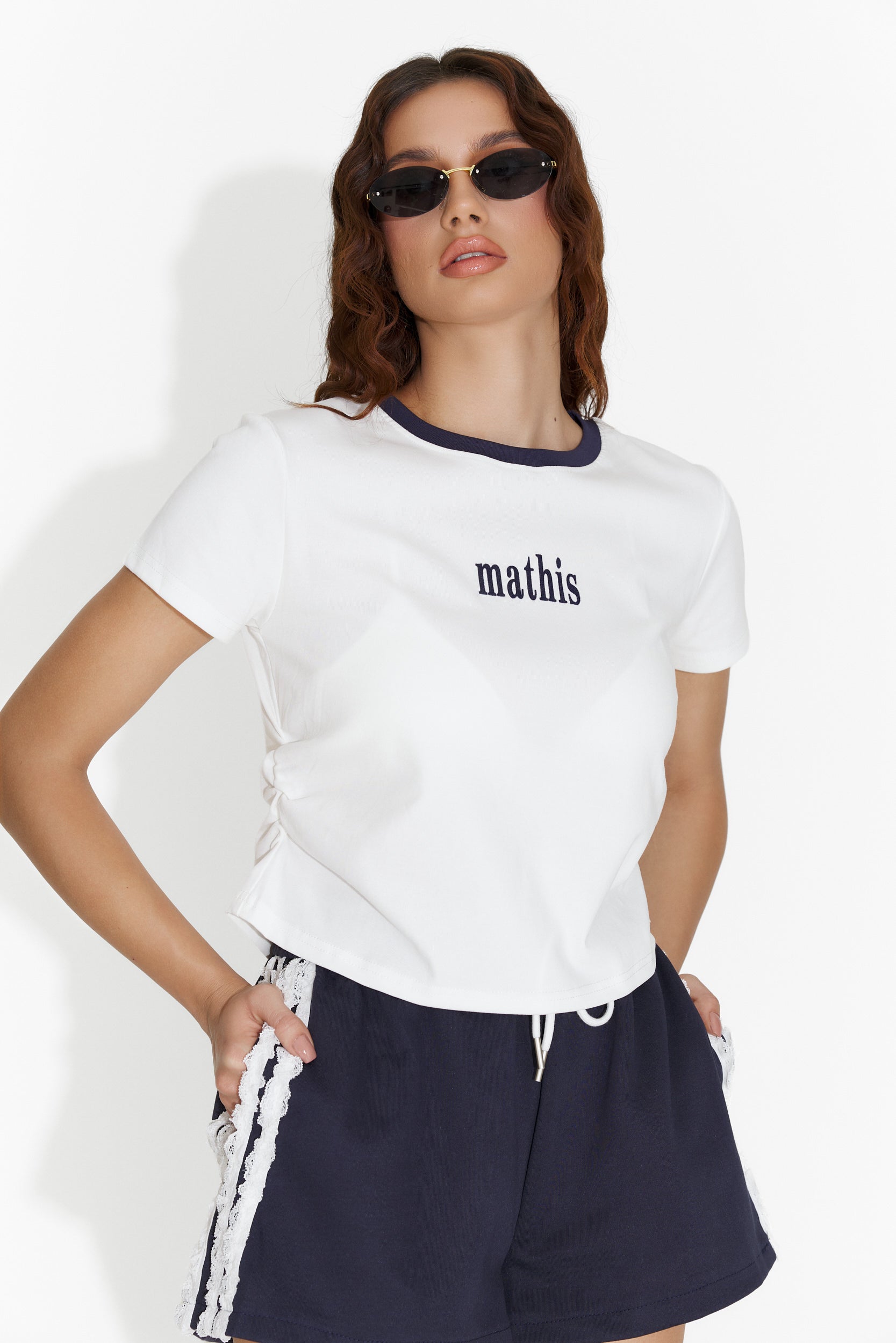 Pantaloni dama casual bleumarin Reuben Bogas