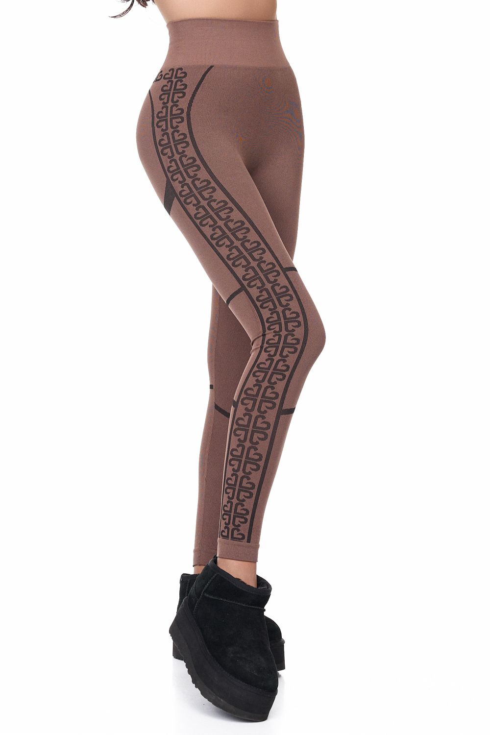 Pantaloni dama casual maro Seamless Bogas