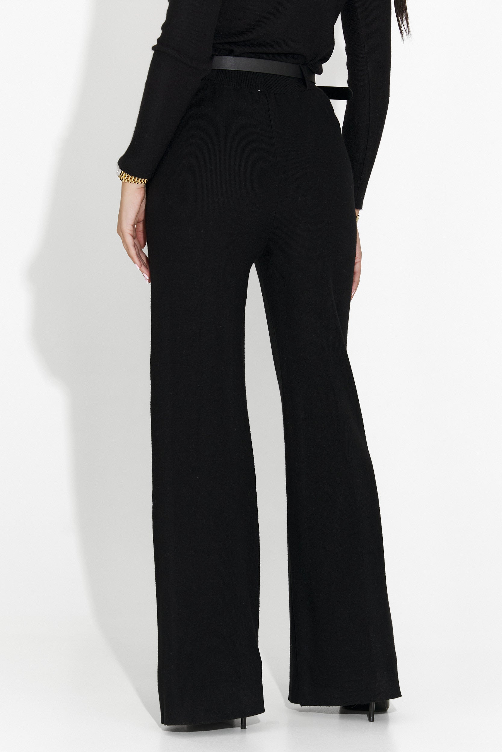 Pantaloni dama casual negri Pietrina Bogas