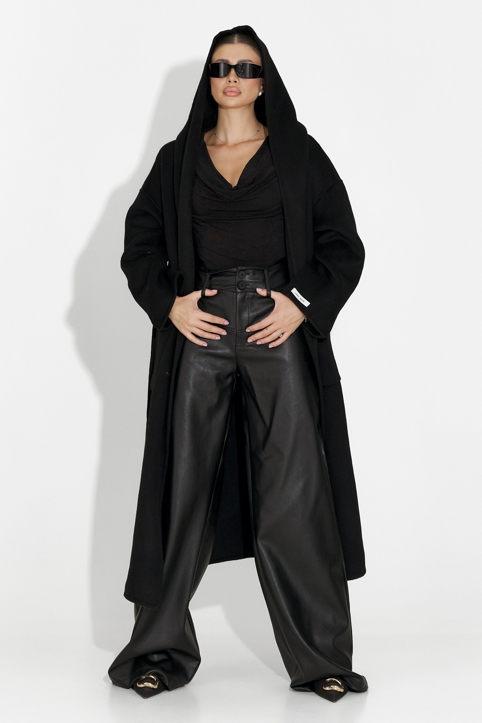 Pantaloni dama eleganti negri Clorina Bogas