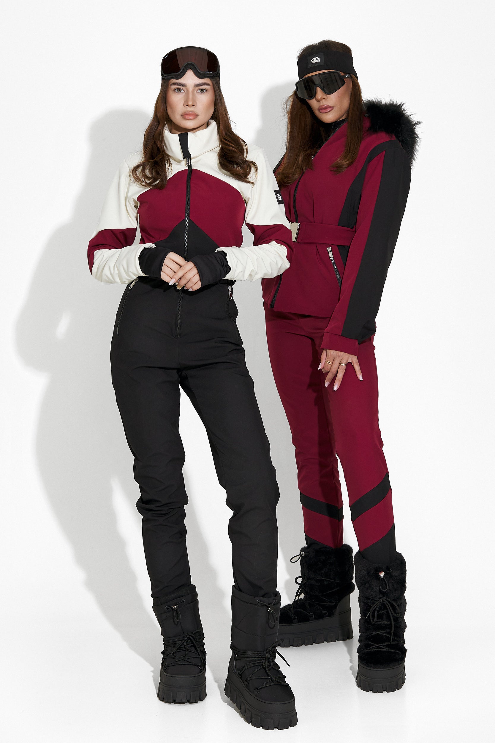 Pantaloni ski dama burgundy Lorya Bogas