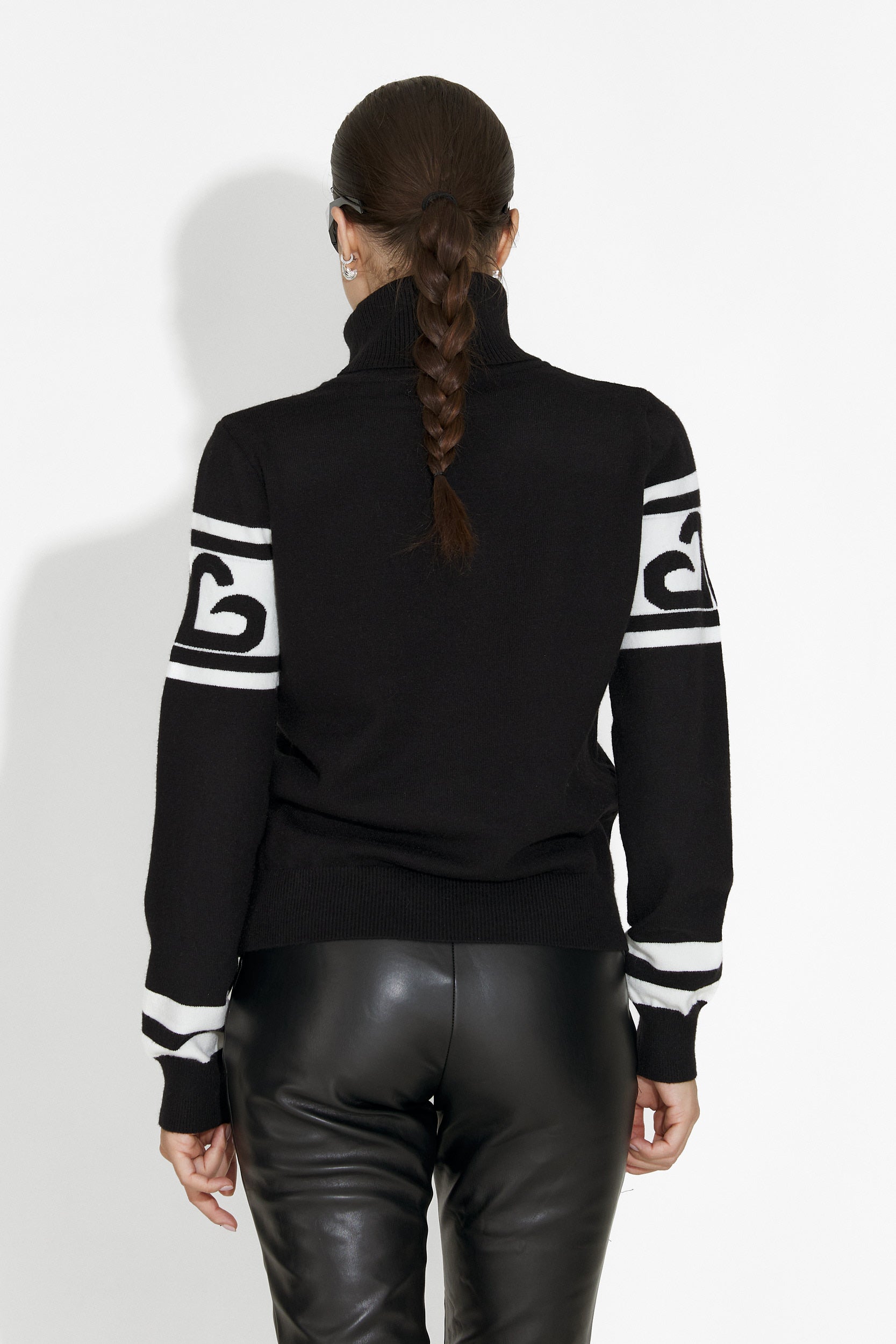 Pulover ski dama negru Delyra Bogas