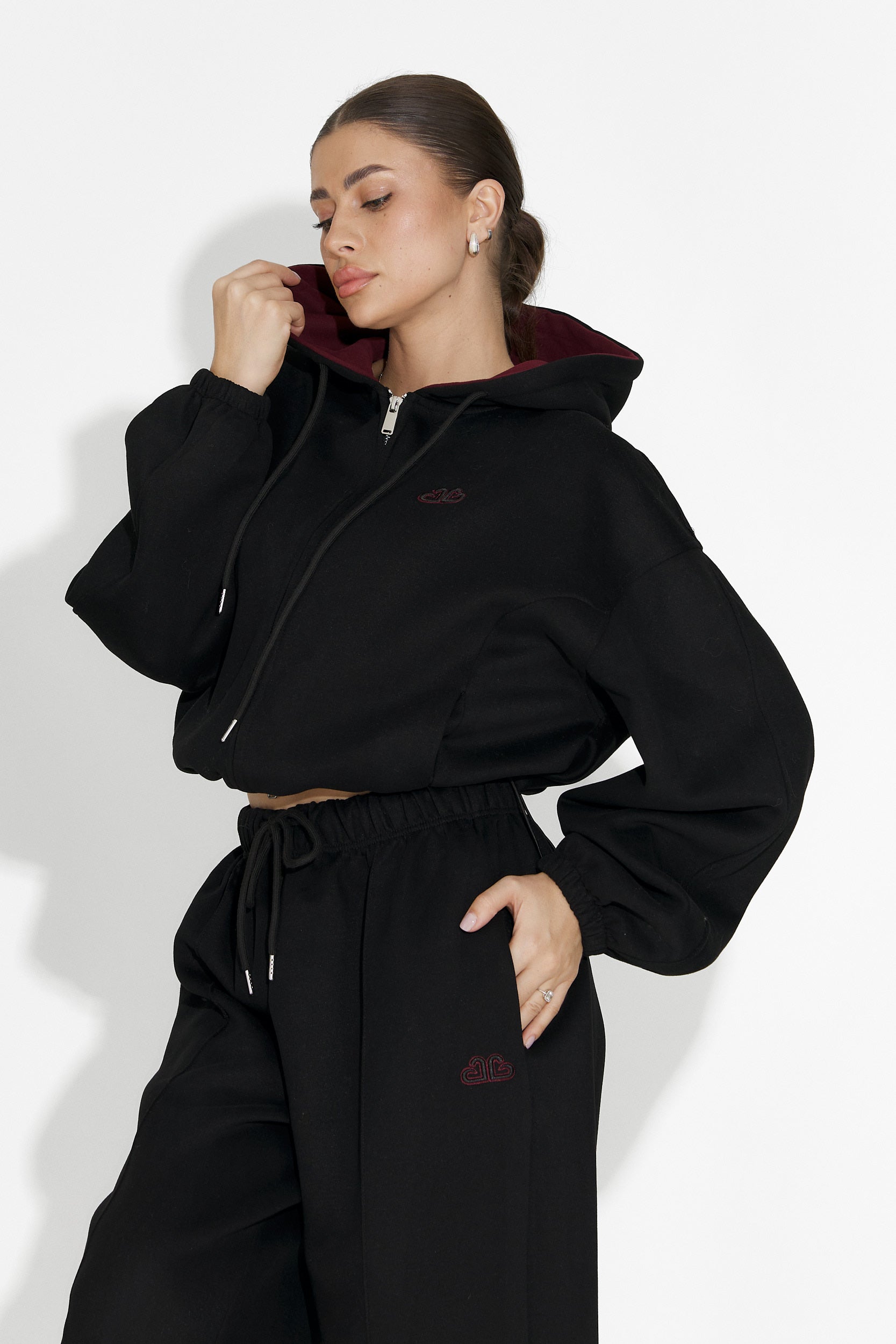 Trening dama casual negru Reica Bogas