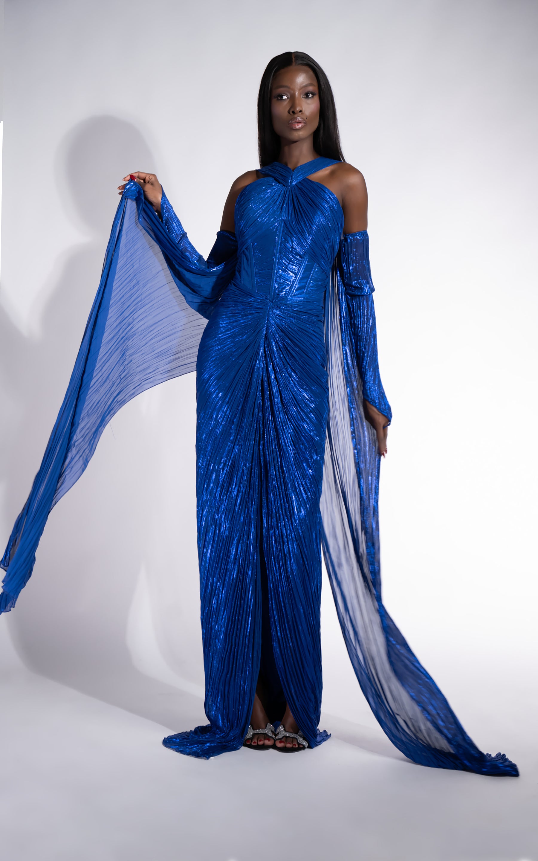 Rochie dama lunga albastru Karlyana Bogas