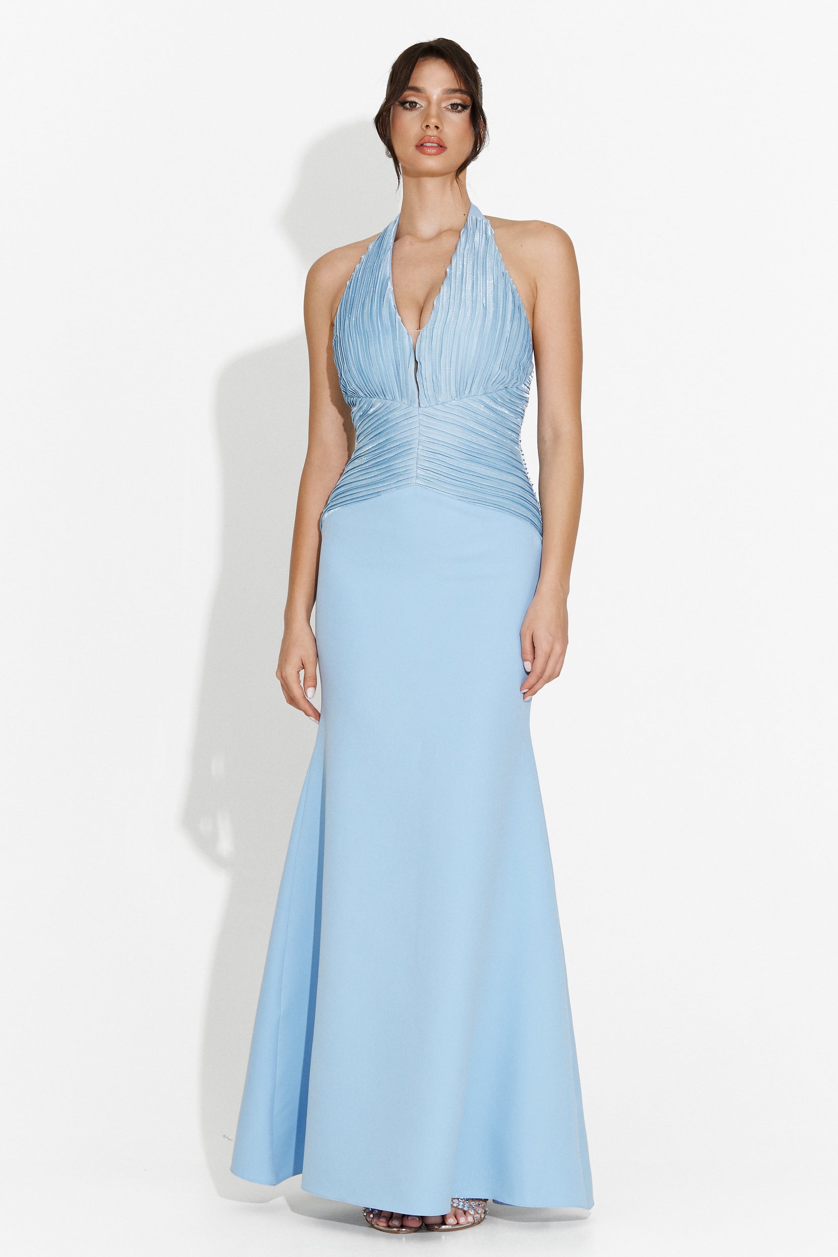 Rochie dama lunga bleu Cicy Bogas