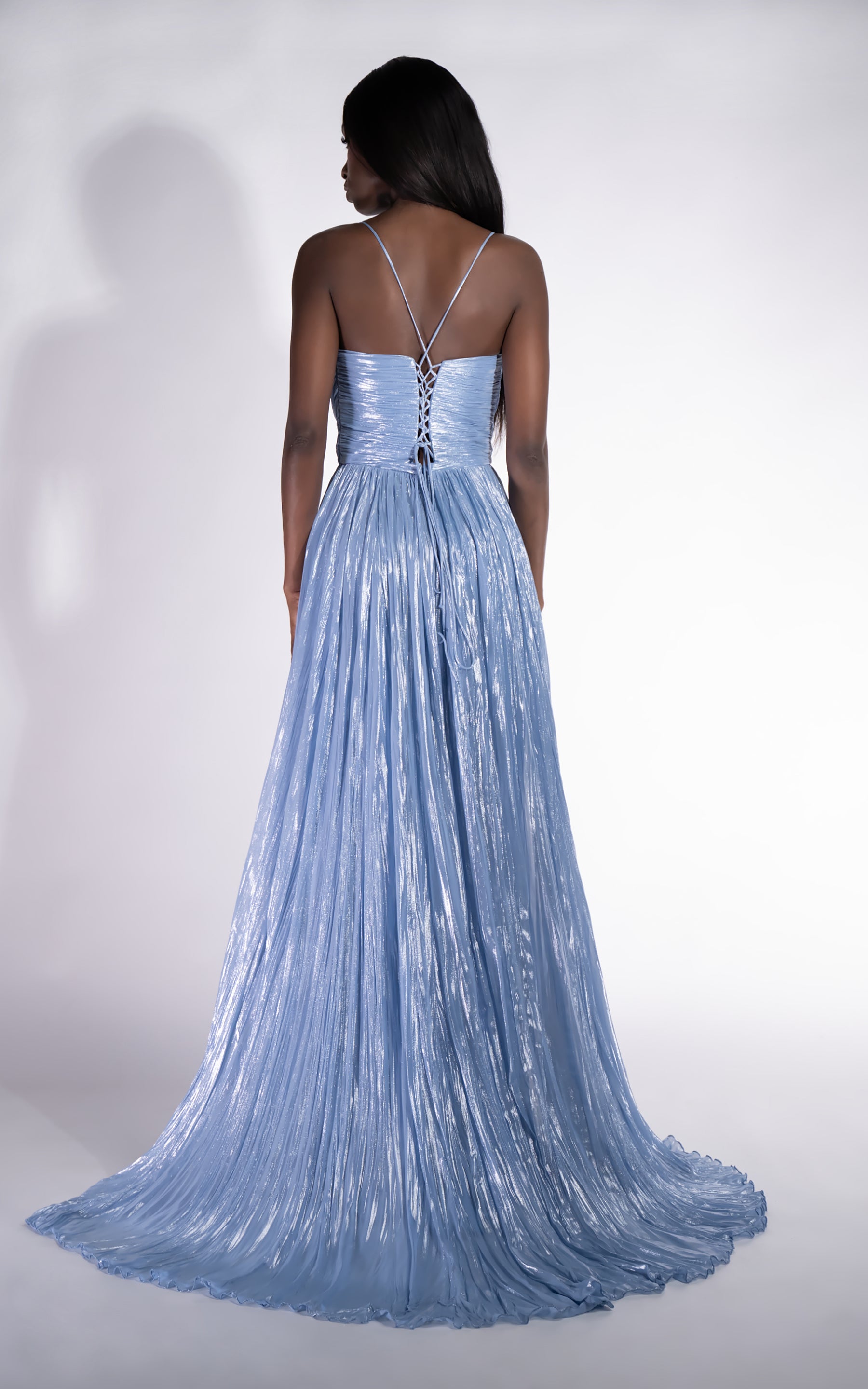 Rochie dama lunga bleu Edyna Bogas