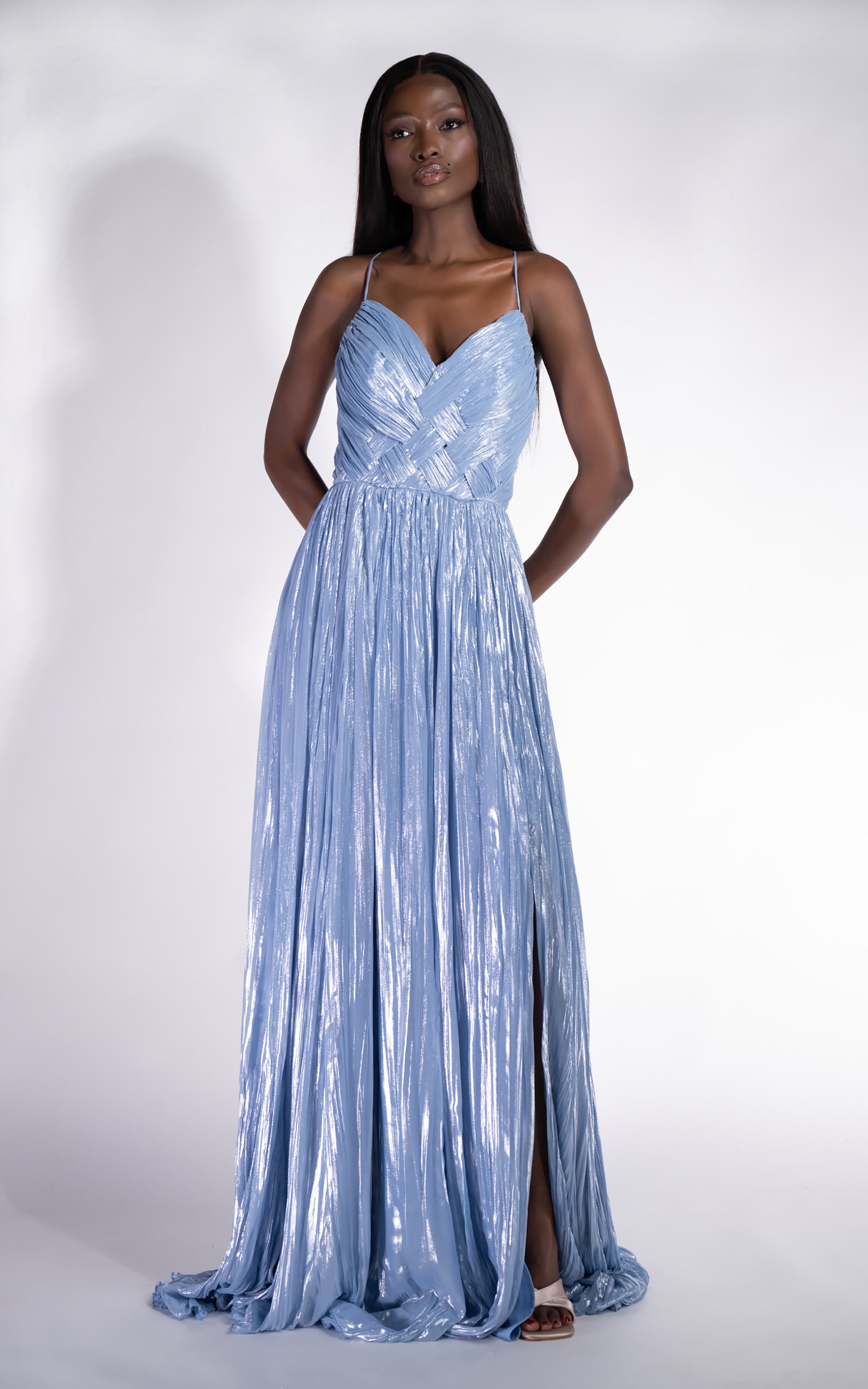 Rochie dama lunga bleu Edyna Bogas