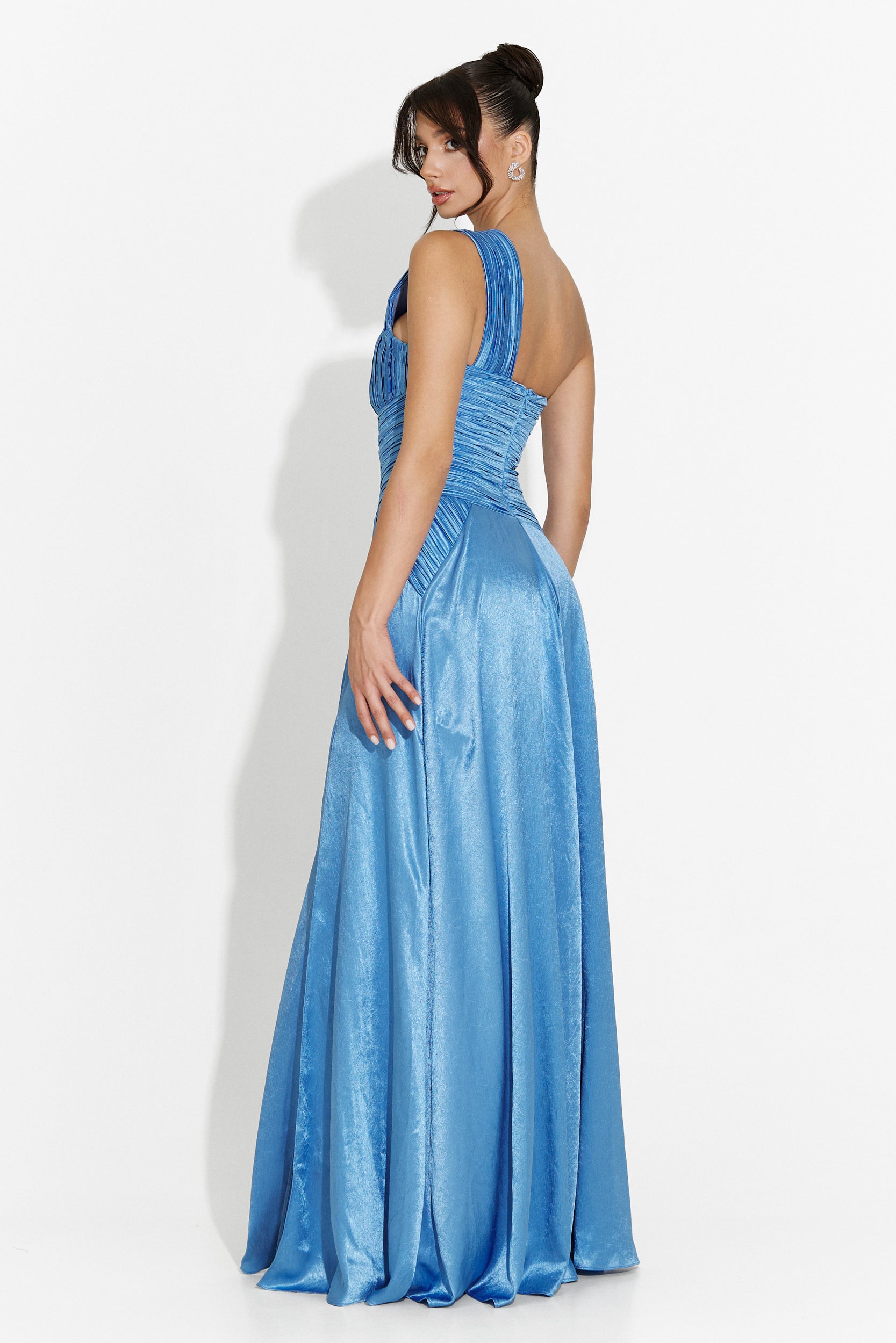 Rochie dama lunga bleu Kamilya Bogas