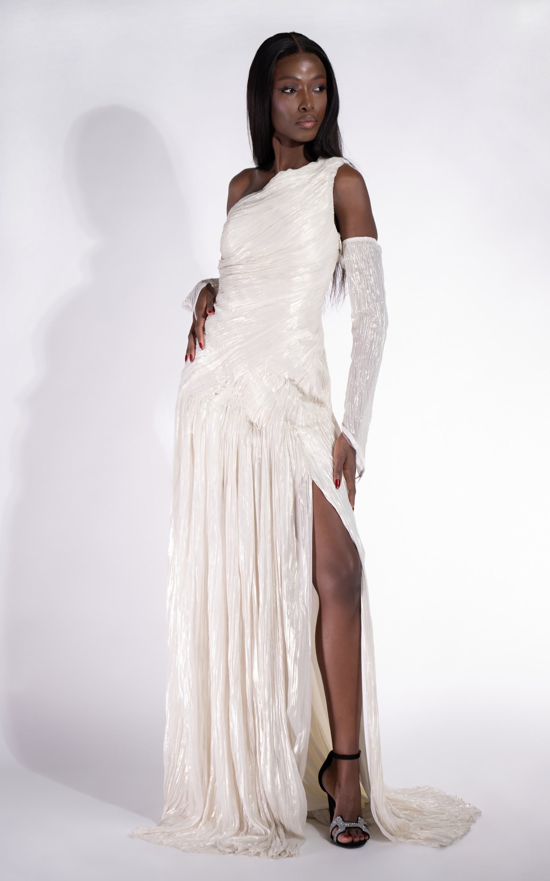 Rochie dama lunga crem Penye Bogas