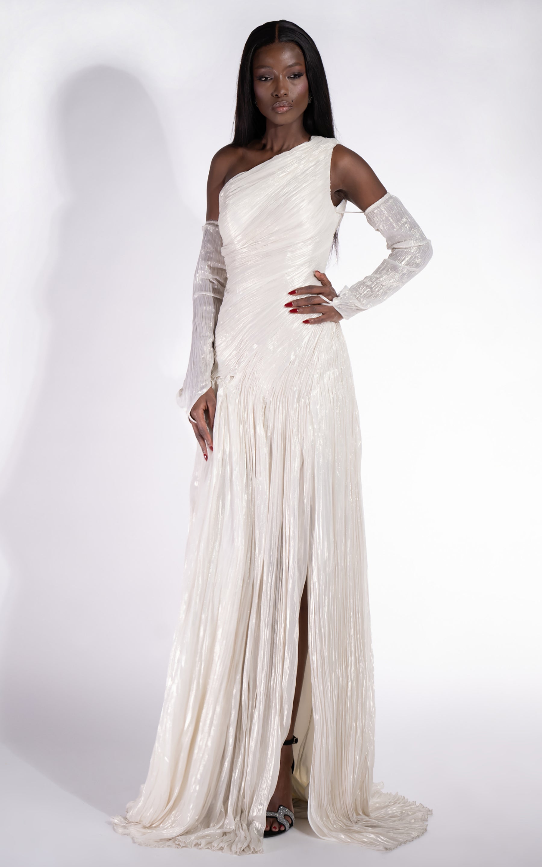 Rochie dama lunga crem Penye Bogas