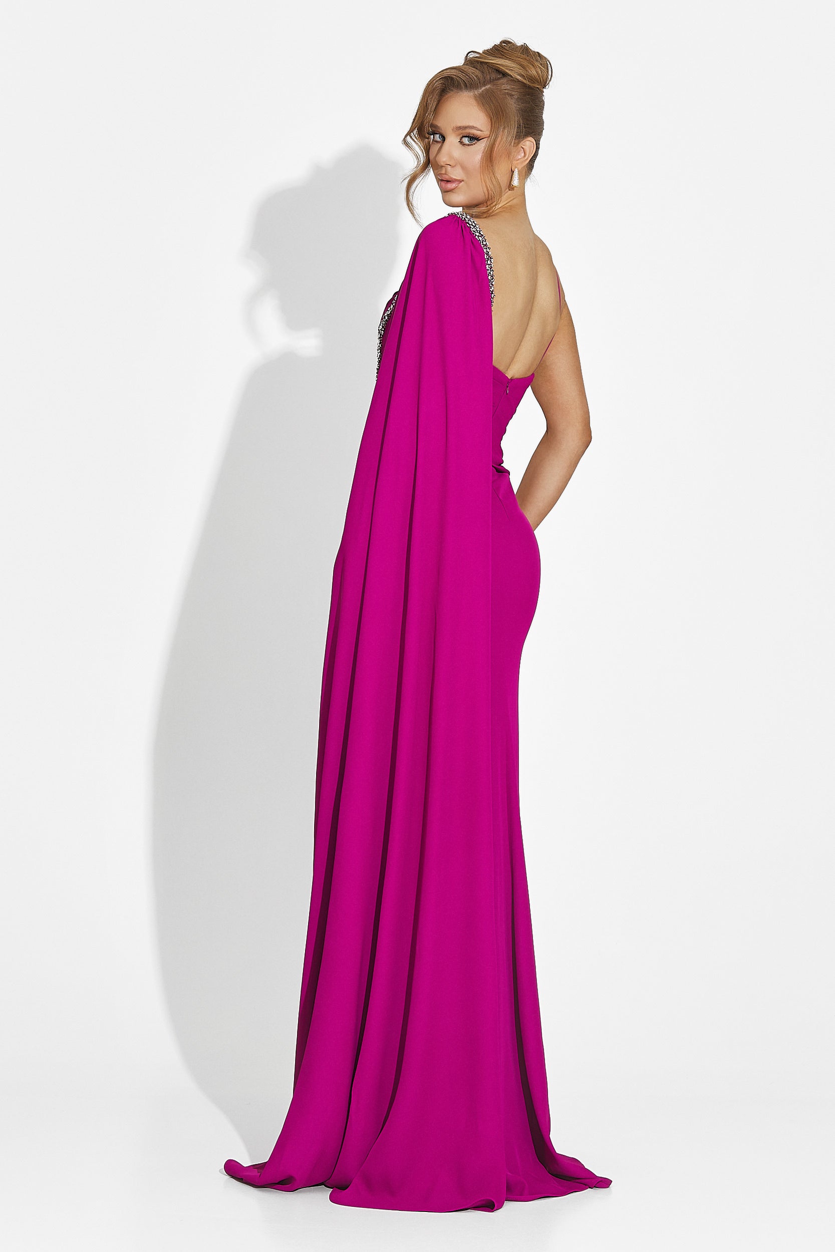 Rochie dama lunga fucsia Libre Bogas