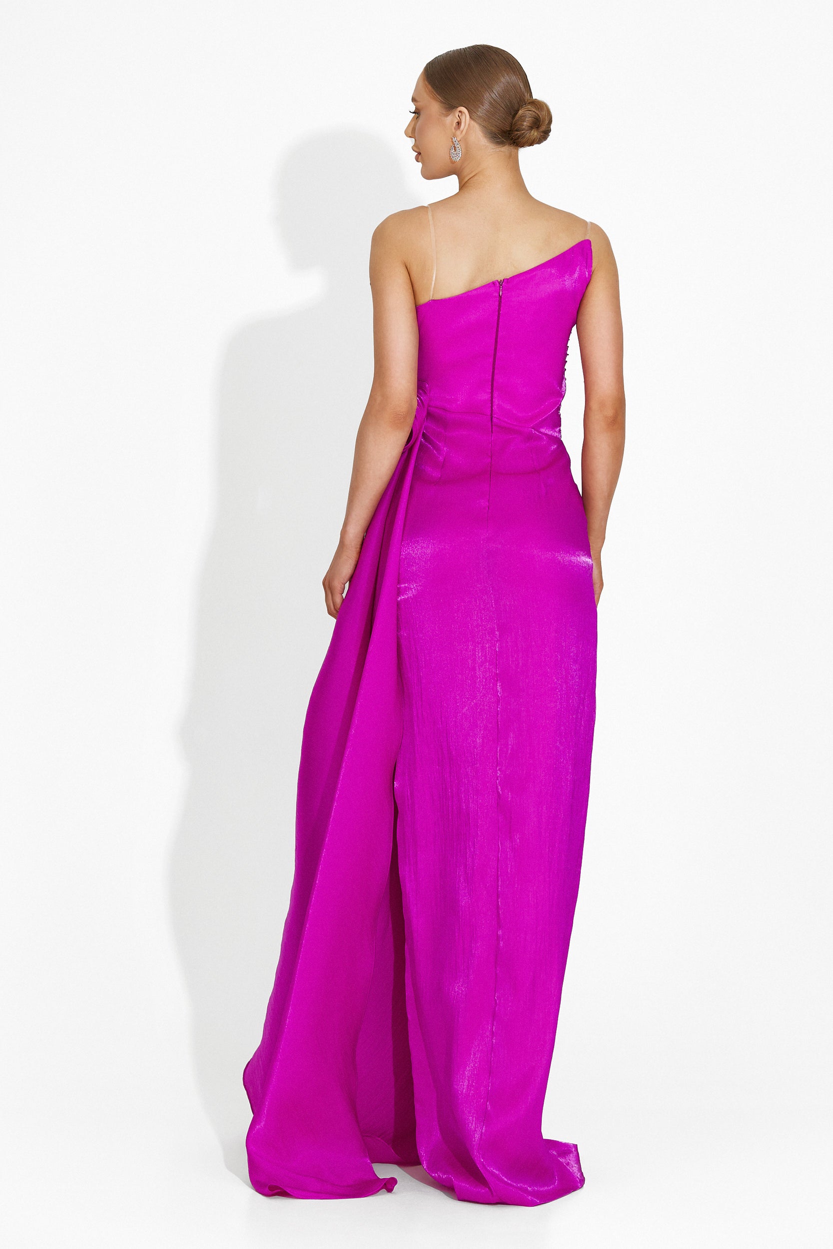 Rochie dama lunga fucsia Verlie Bogas