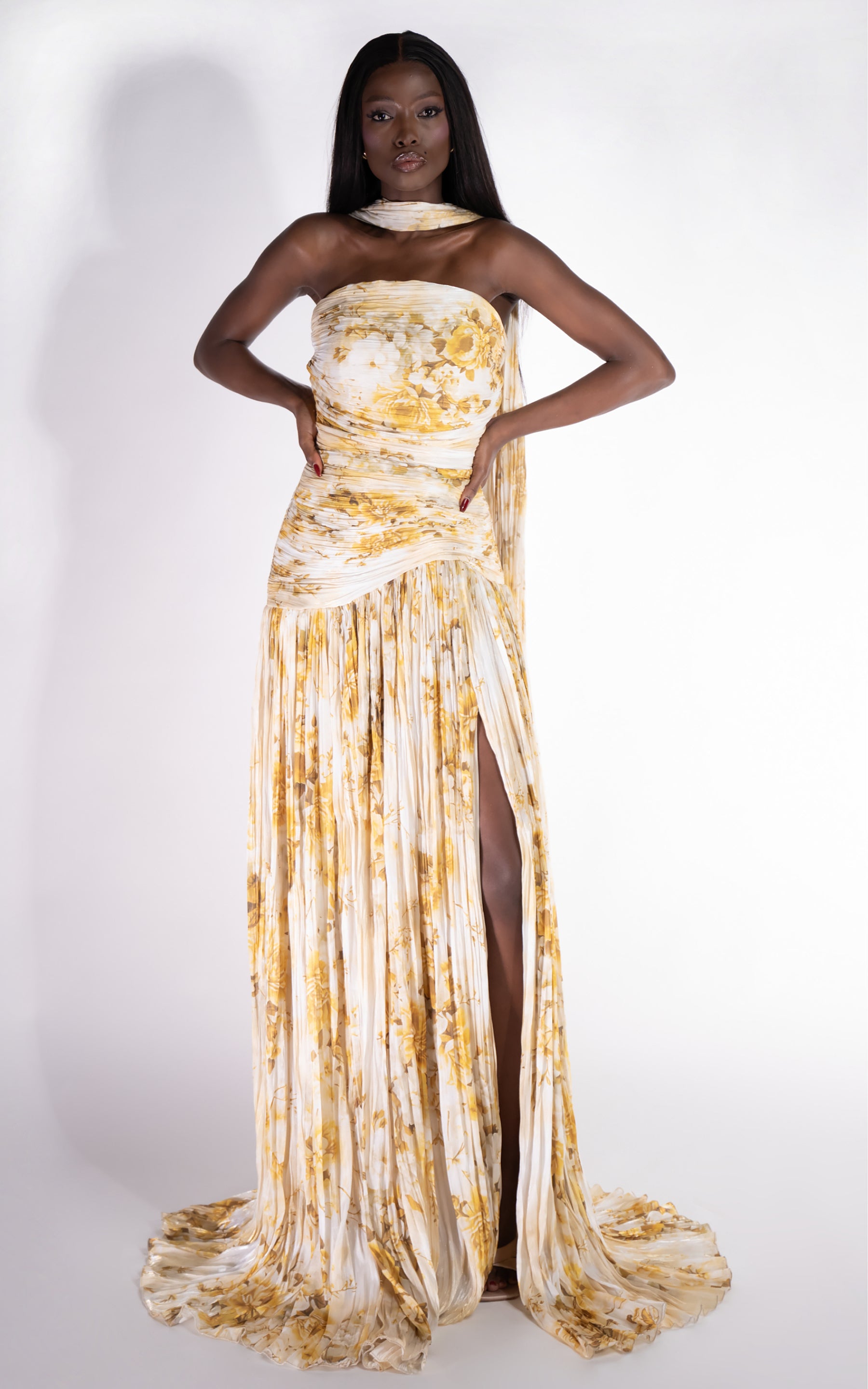 Rochie dama lunga galbena Layne Bogas