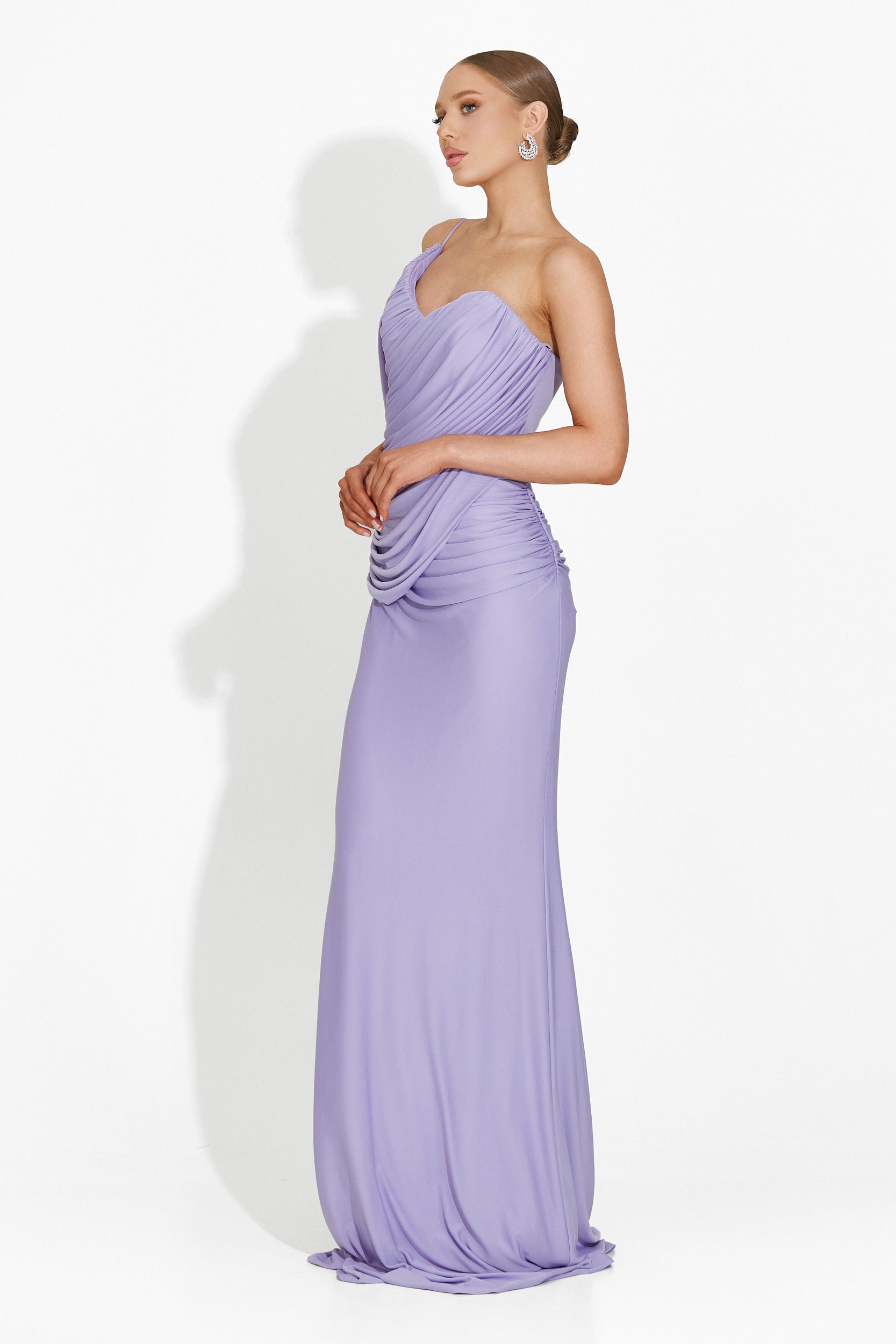 Rochie dama lunga lila Alethia Bogas