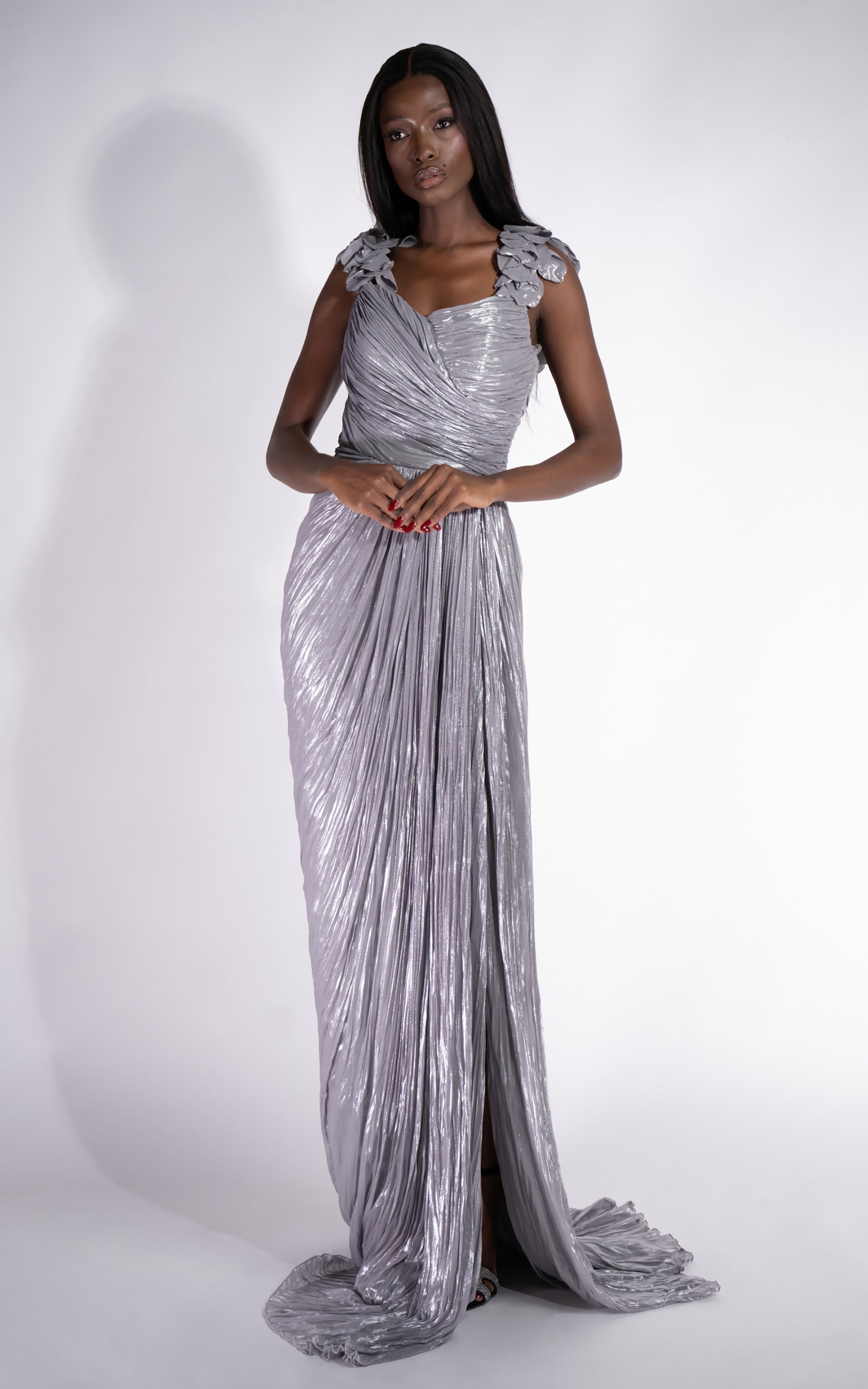 Rochie dama lunga gri Belabisa Bogas