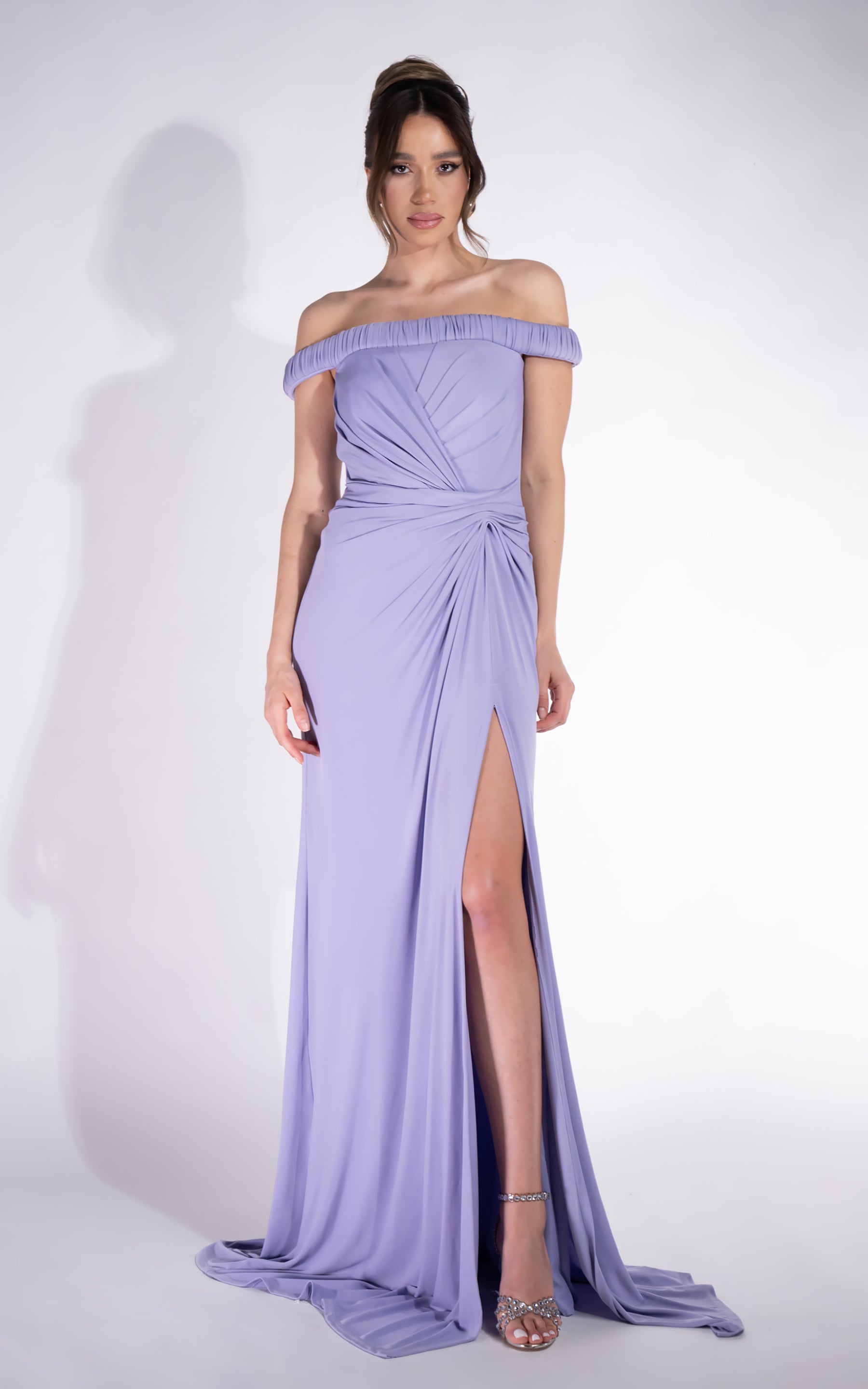 Rochie dama lunga lila Rehise Bogas