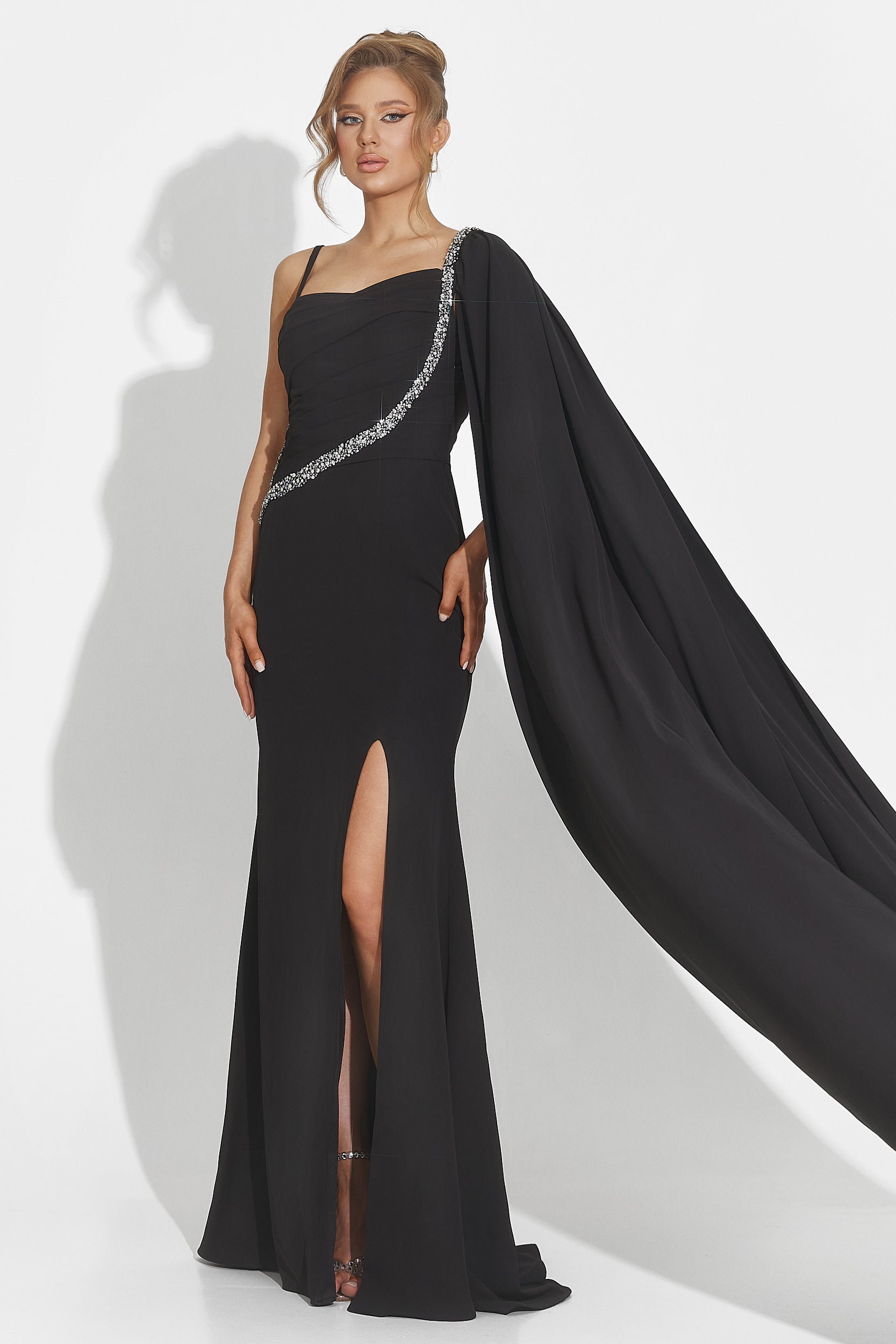 Rochie dama lunga neagra Libre Bogas