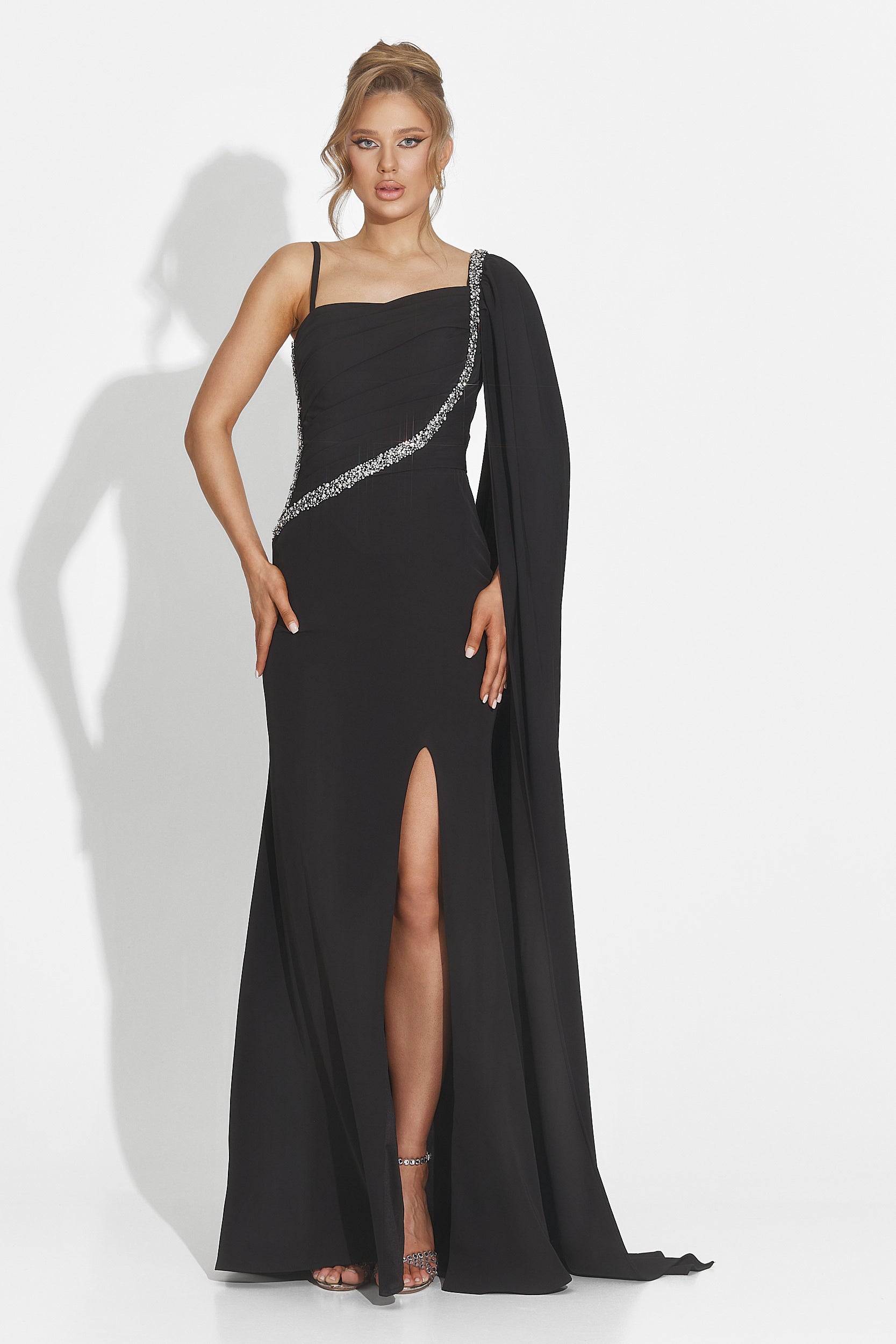 Rochie dama lunga neagra Libre Bogas