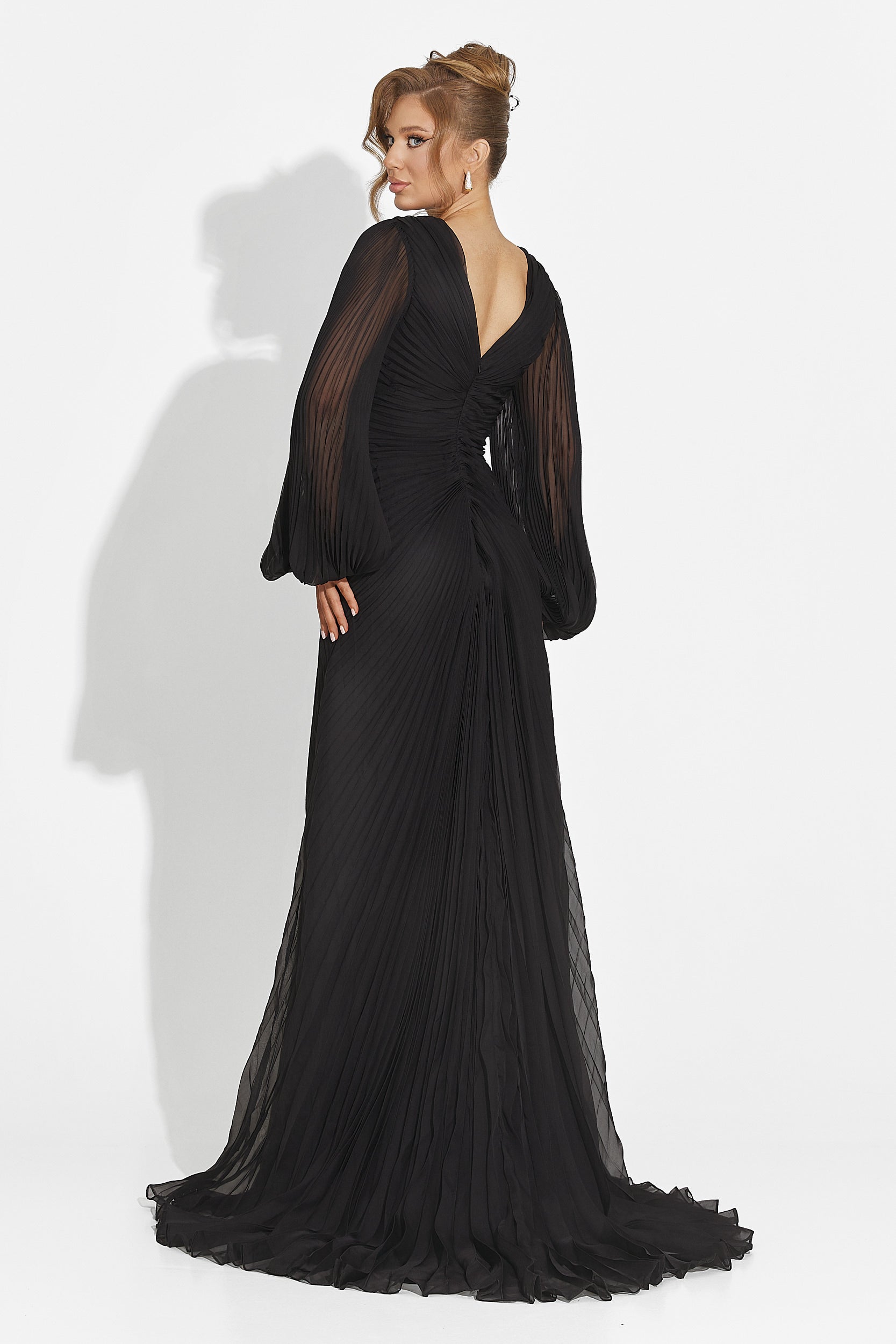 Rochie dama lunga neagra Linares Bogas