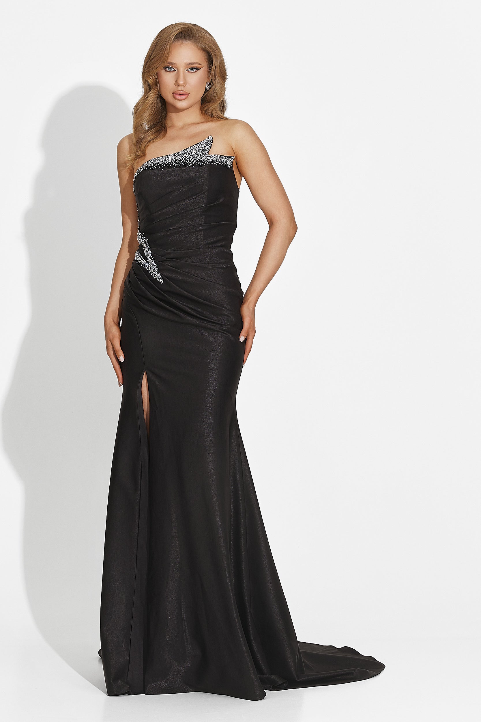 Rochie dama lunga neagra Vonie Bogas