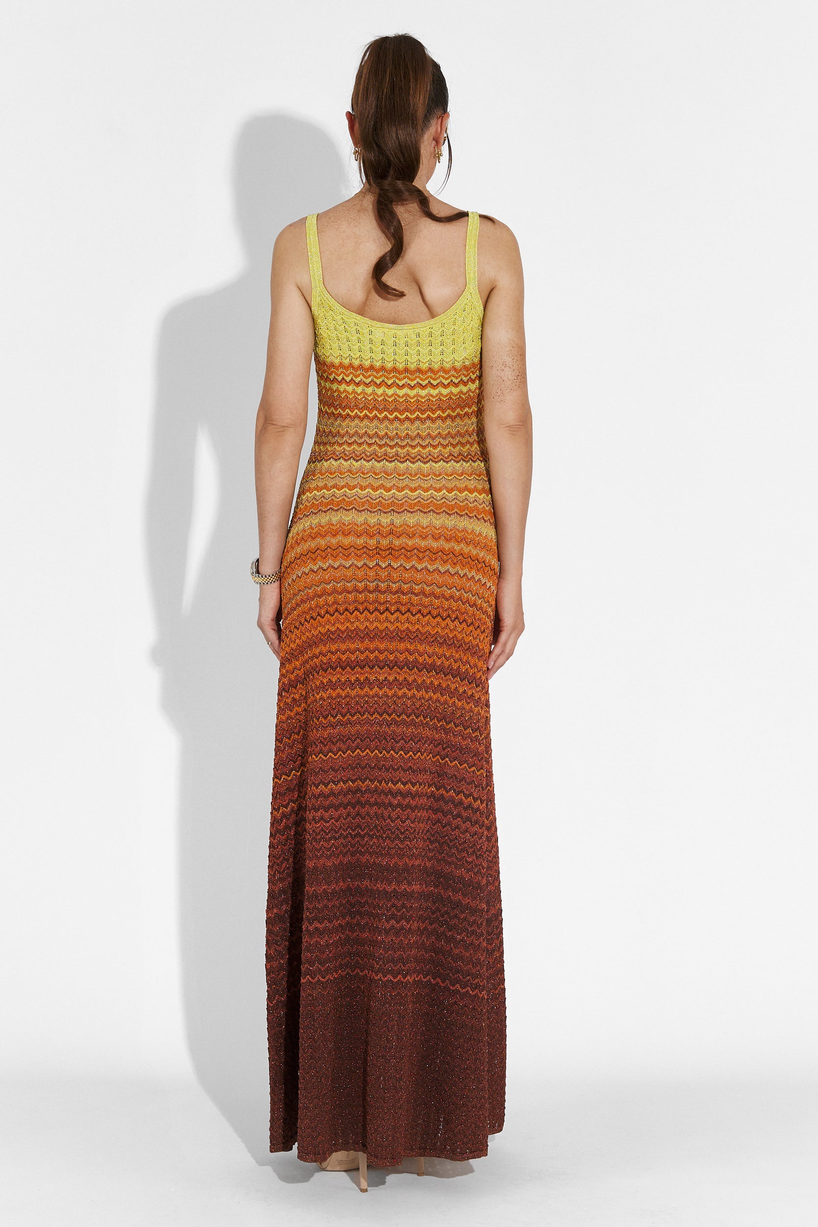 Rochie dama lunga portocalie Quimphy Bogas