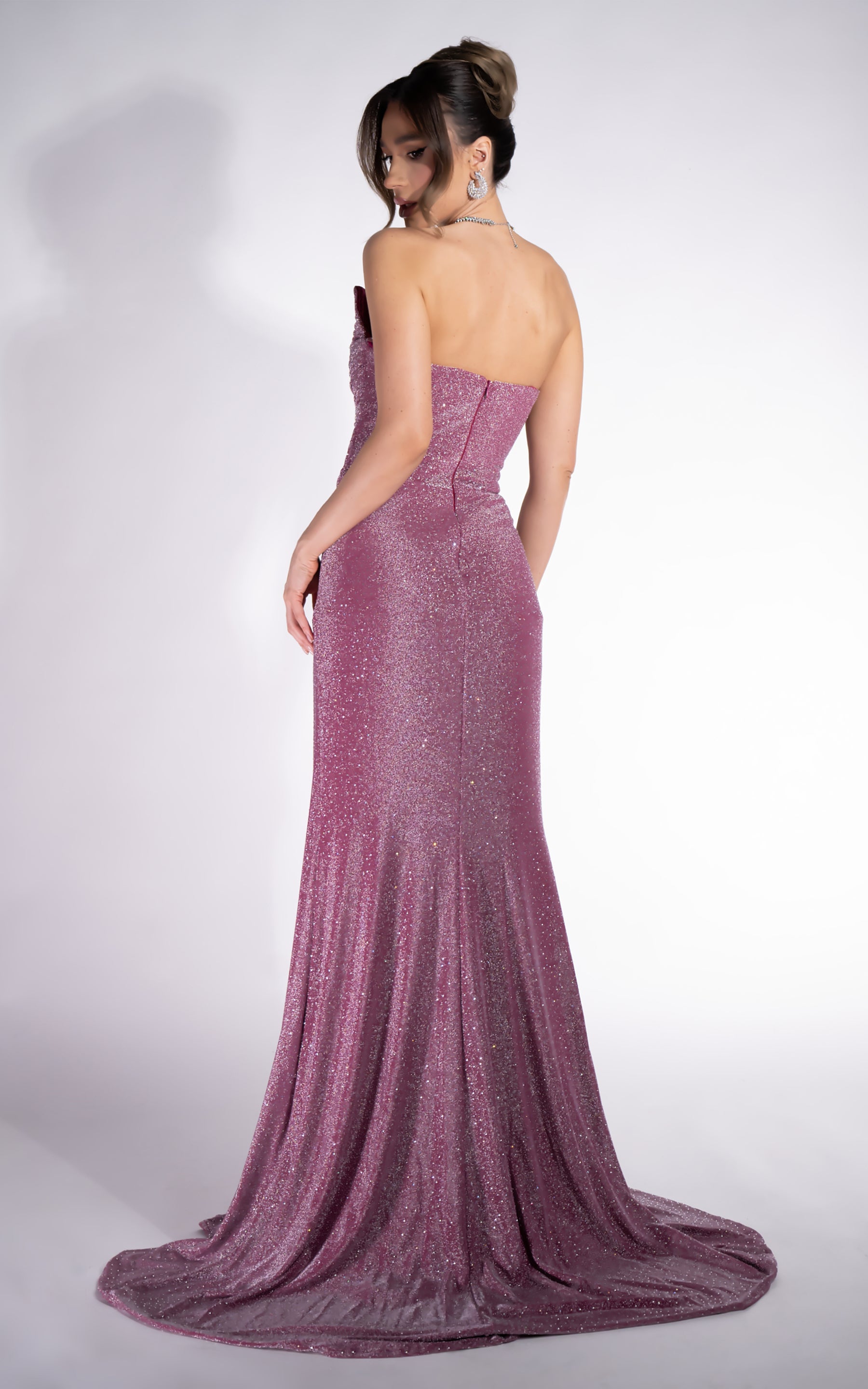 Rochie dama lunga roz Taylor Bogas