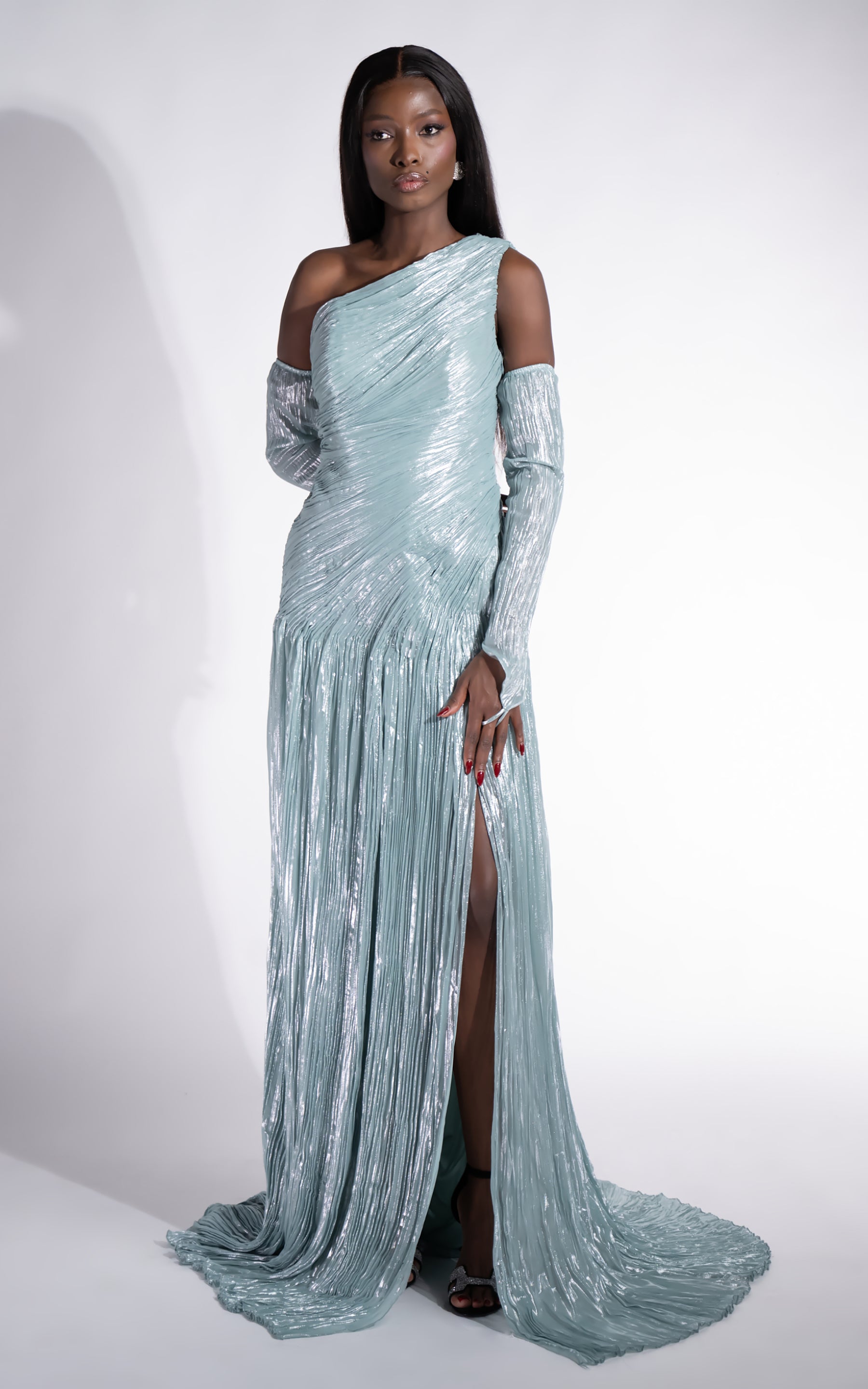 Rochie dama lunga turcoaz Penye Bogas