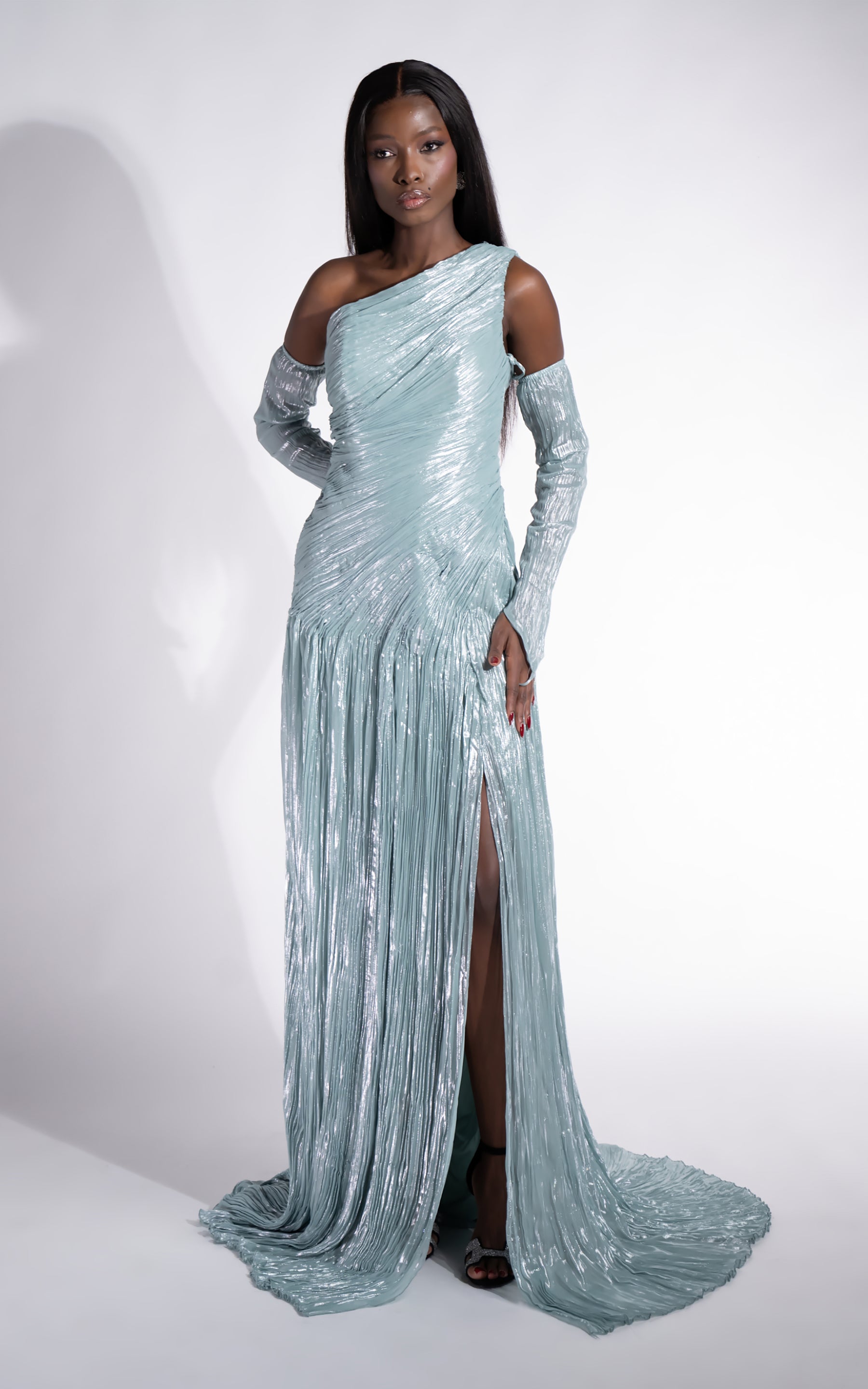 Rochie dama lunga turcoaz Penye Bogas