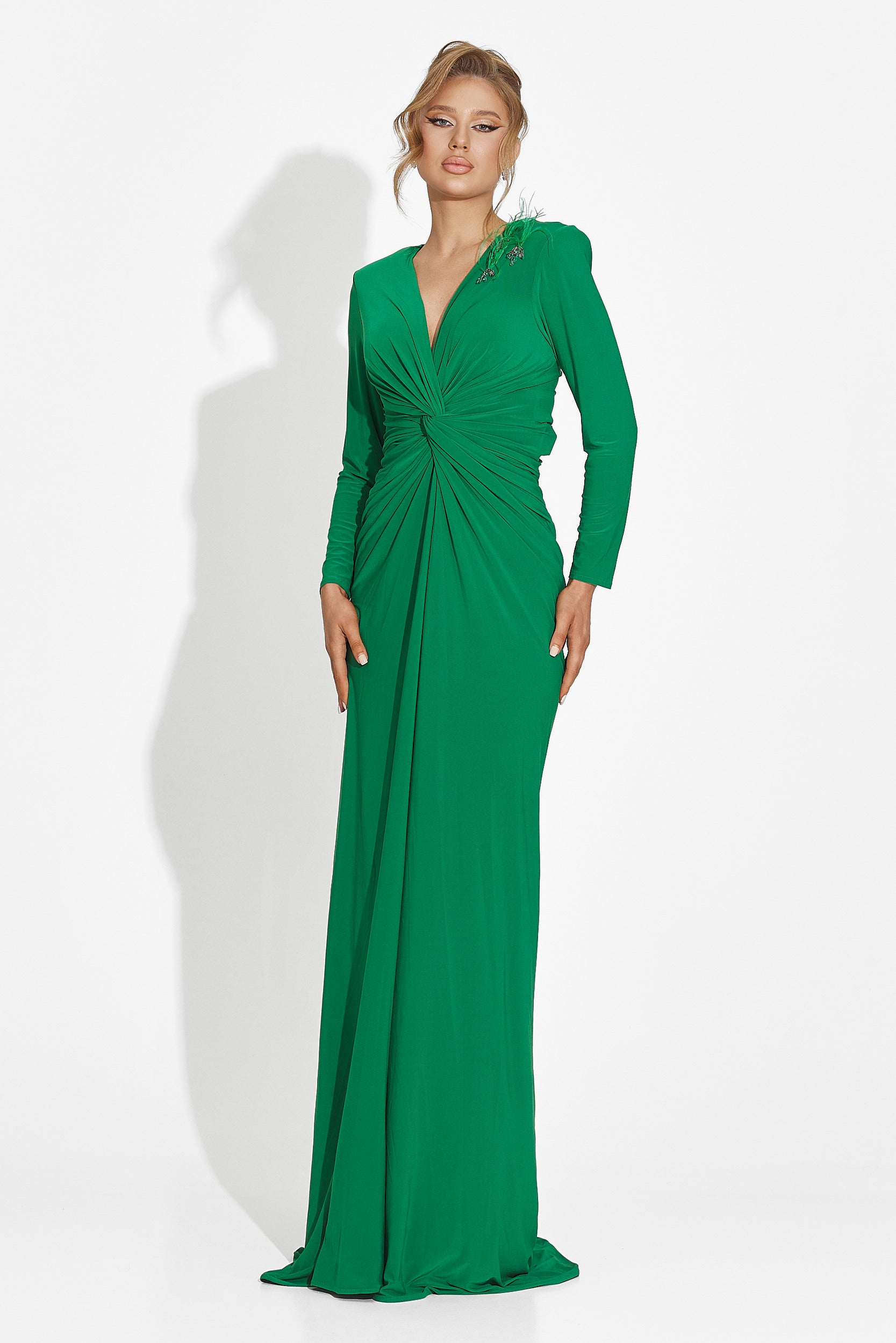 Rochie dama lunga verde Ensa Bogas